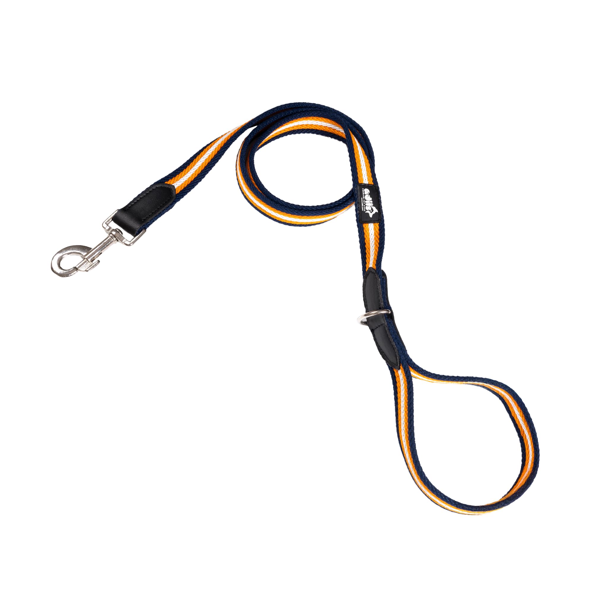 Adil’s Multi Color Cotton Dog Leash – Durable High-Density Cotton with Metal Clasp, 5 Ft Leash for Small, Medium & Large Dogs – Comfortable & Strong Pet Walking Leash (Black Red White)