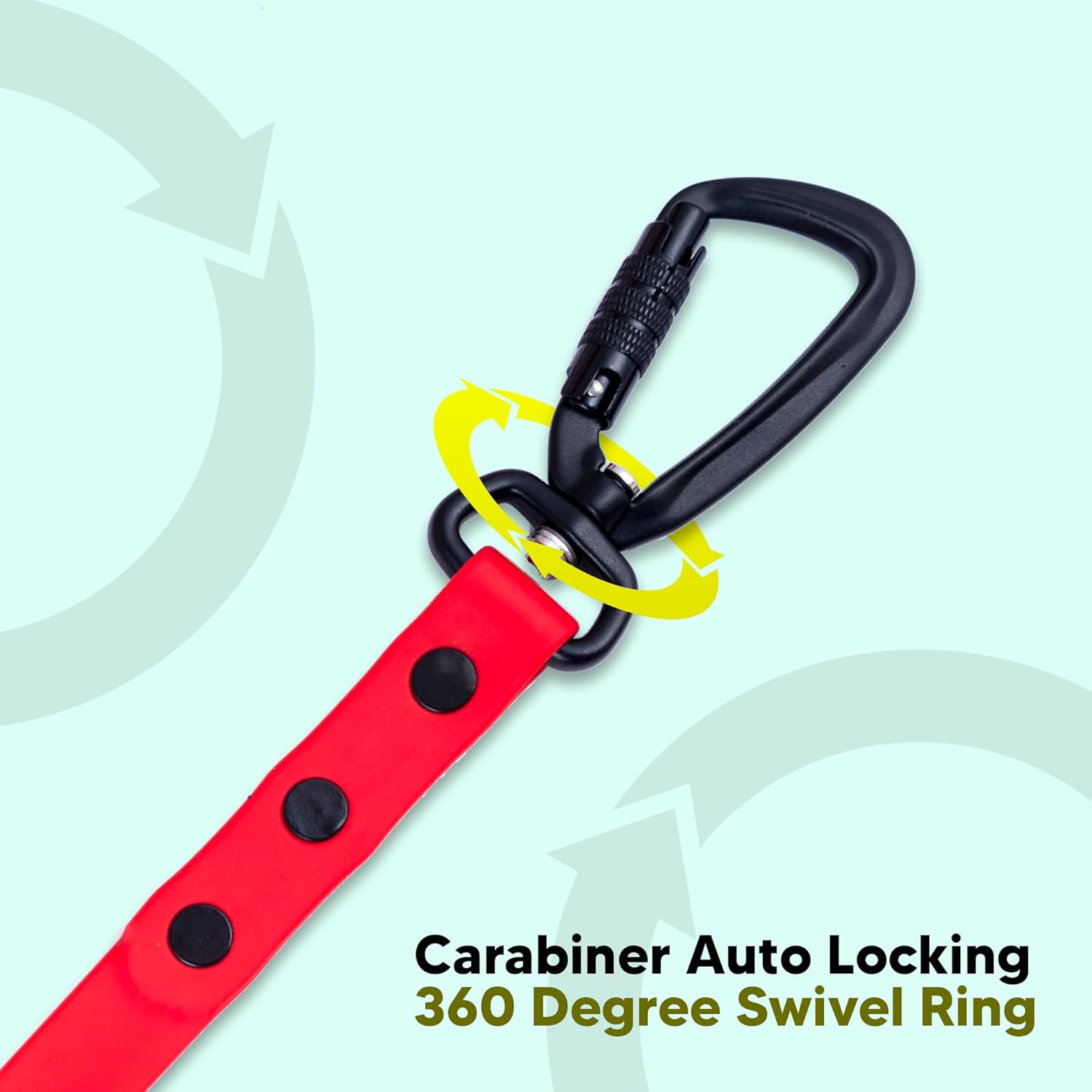 Adil’s Biothane Dog Leash - Waterproof Leashes for Dogs, Metal Hook, Adjustable 5ft Length Suitable for Dogs & Puppies, Ideal for Walking, Running & Training