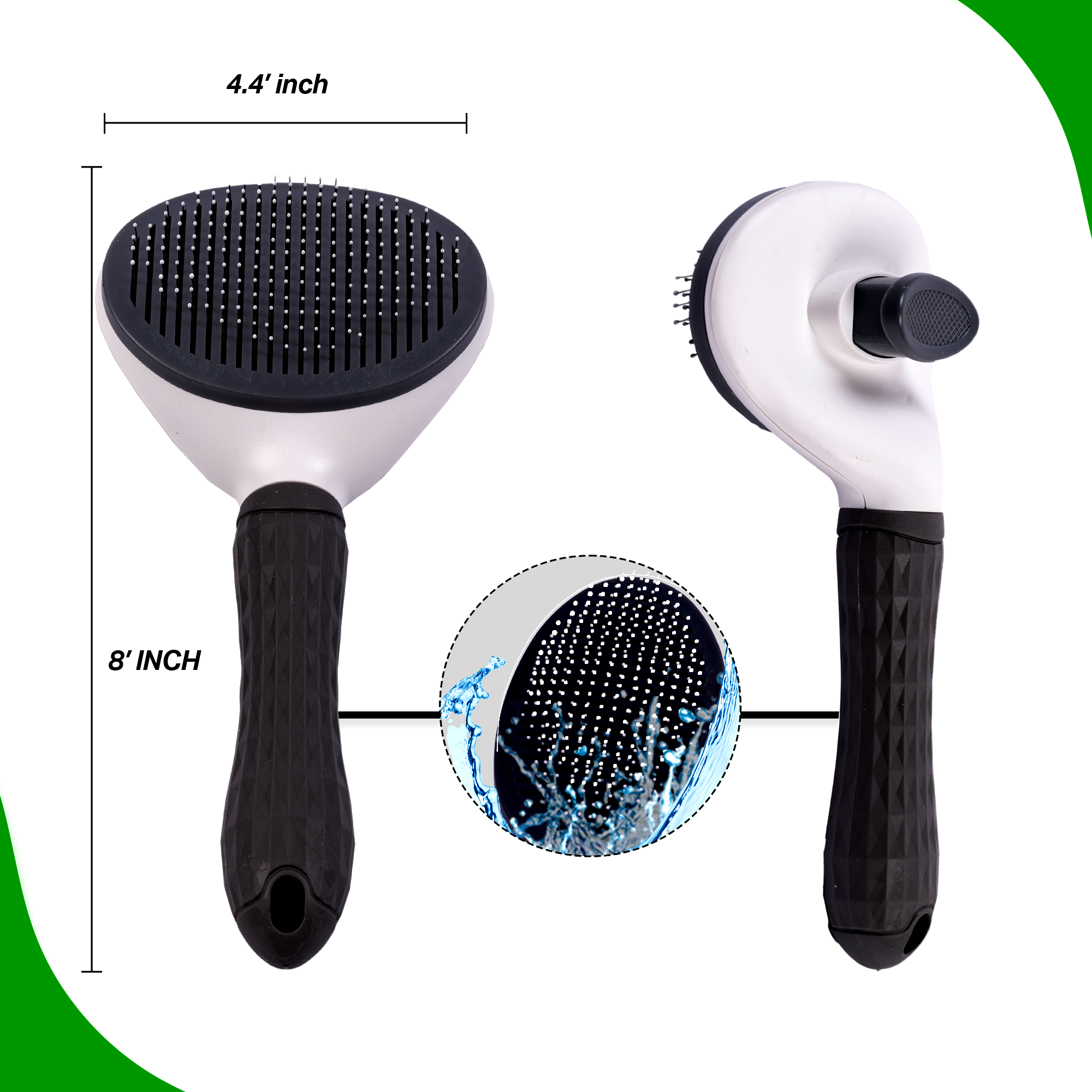 ADIL Self-Cleaning Brush for Dogs, Cats & Bunnies - Pet Grooming Brush