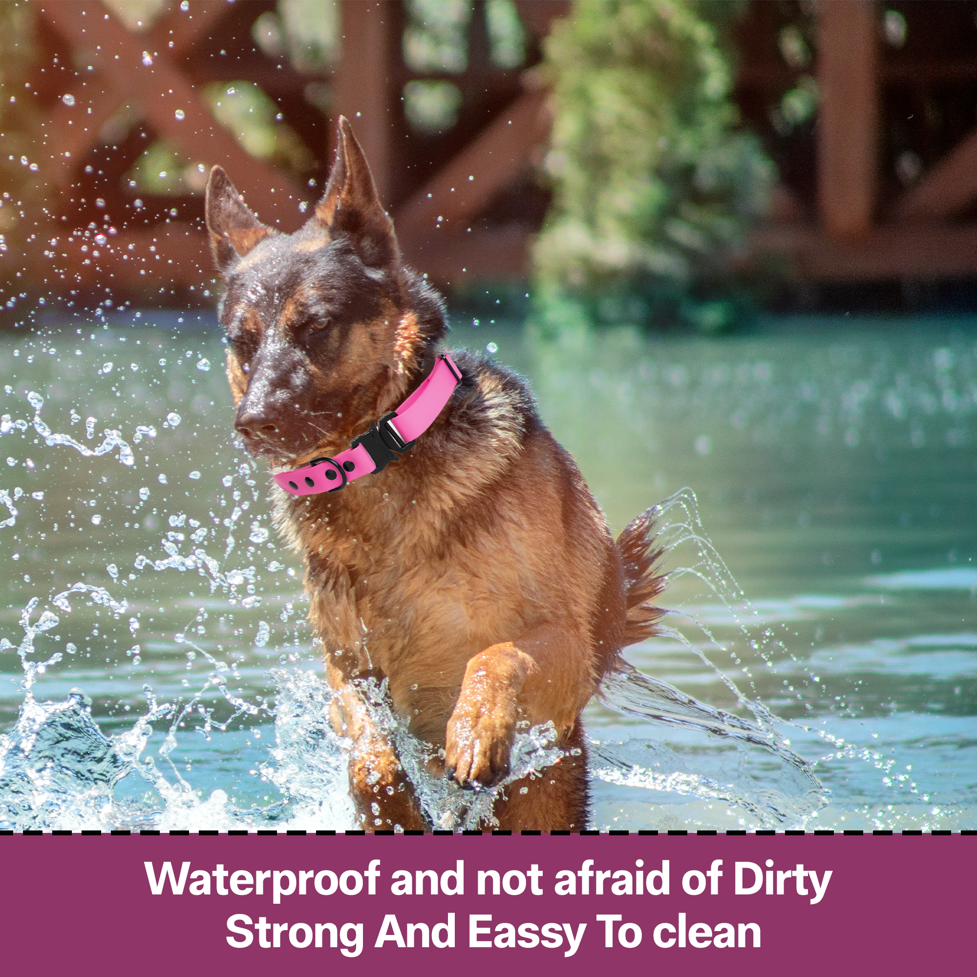 Adil’S Biothane Dog Collar - Waterproof Heavy Duty Dog Collars with Quick Release Buckle & D-Ring