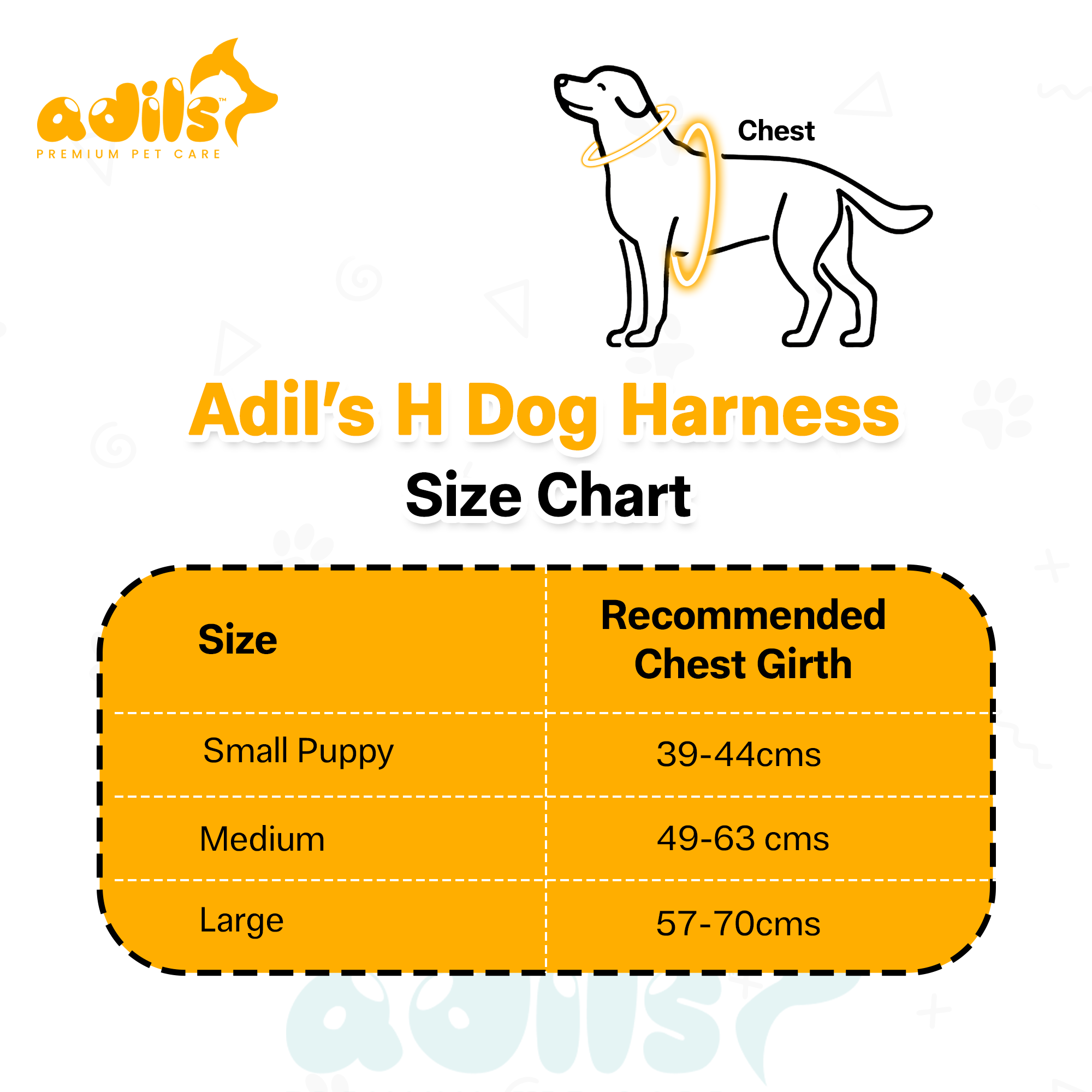 Adils H-shape harness for Walking Training Hiking & Outdoor Activities