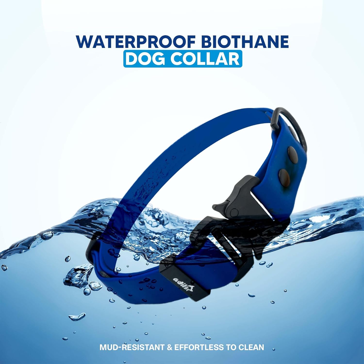 Adil’S Biothane Dog Collar - Waterproof Heavy Duty Dog Collars with Quick Release Buckle & D-Ring