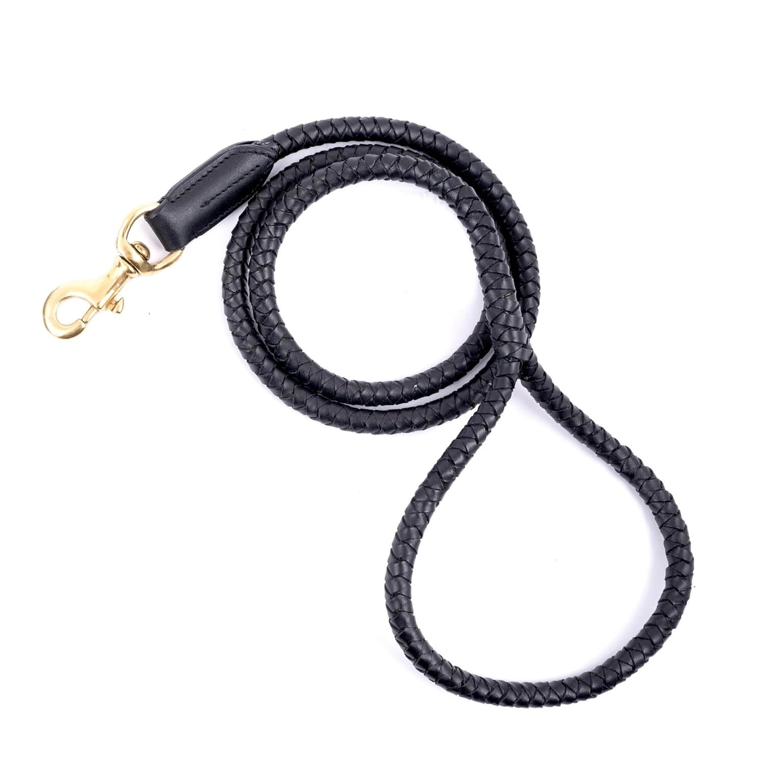 Adil’S Braided Rolled Drum Dyed Leather Dog Leash with 360 Degree Rotating Clasp 5 FT Long, Non-Slip Grip Handle, Suitable for Large & Medium Dogs