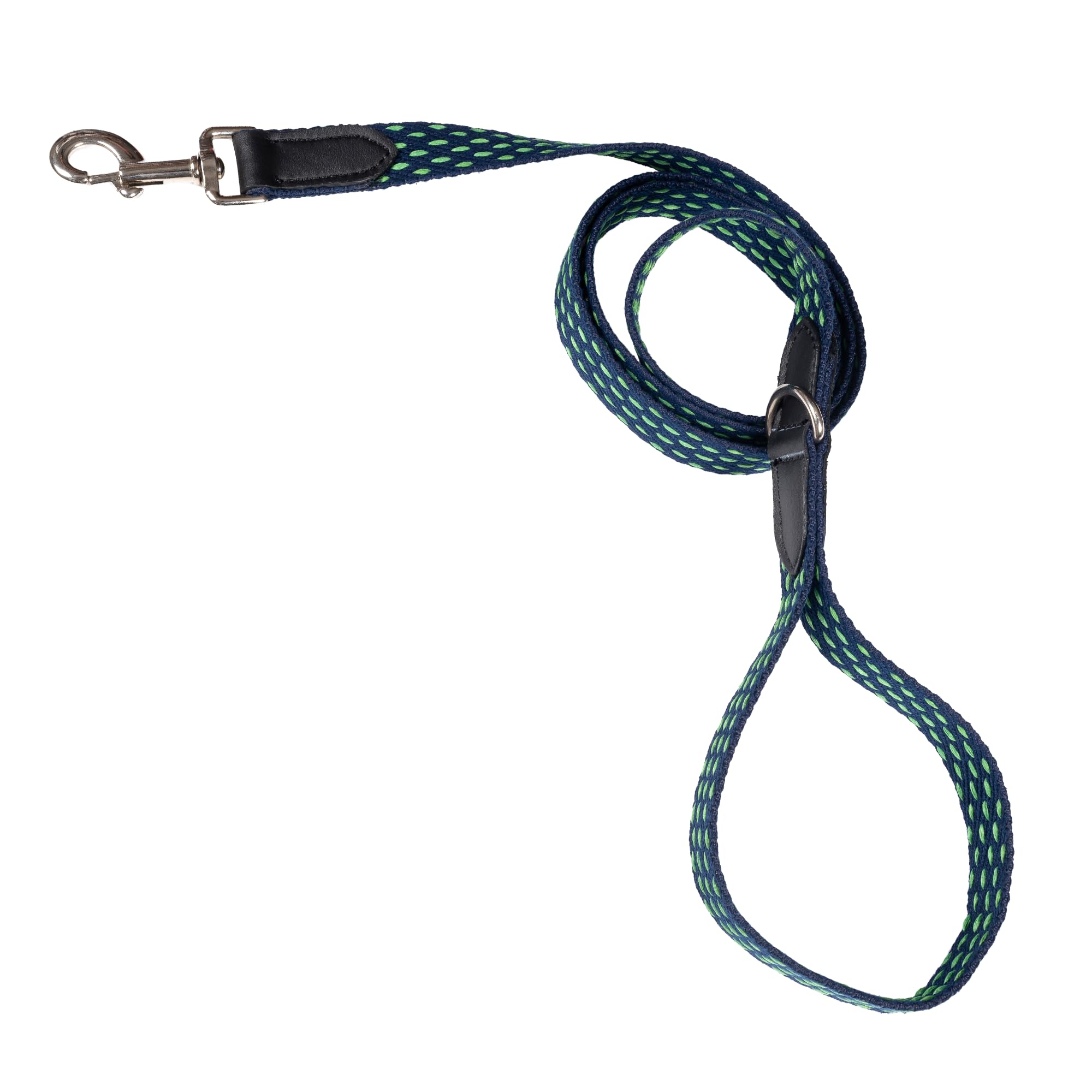 Adil’s 5ft Cotton Dotted Dog Leash with Leather Grip & 360° Swivel Hook – Durable, Comfy & Tangle-Free for All Dog Sizes
