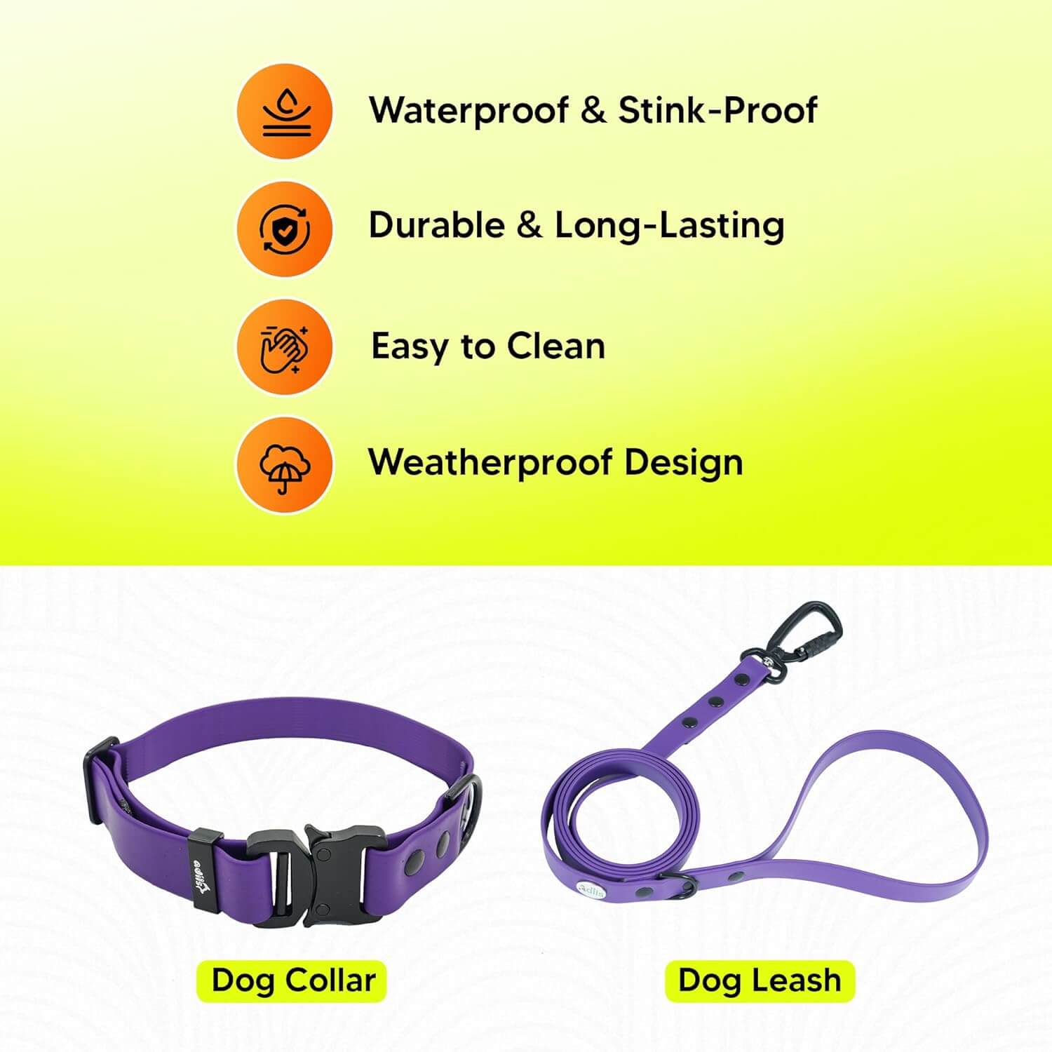 Biothane Combo Dog Collar & Leash