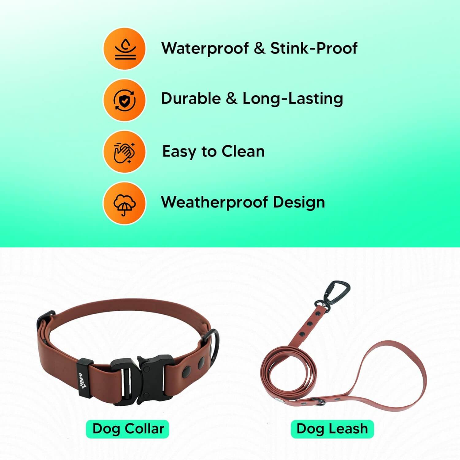 Biothane Combo Dog Collar & Leash