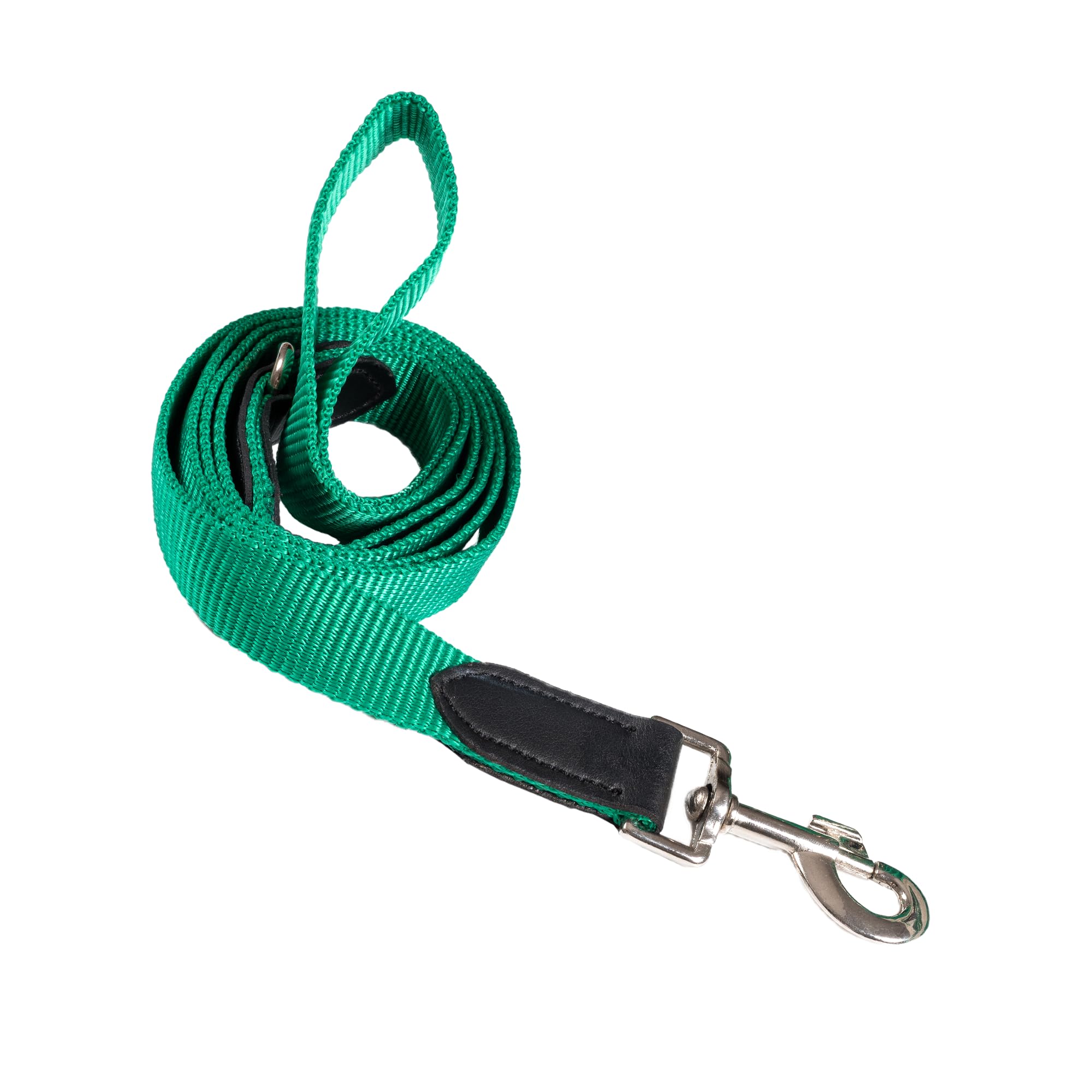 Adil’s 5FT Adjustable Nylon Dog Leash with Soft Leather Handle – Durable Long Lead with 360° Swivel Hook – Strong, Tangle-Free Leash for Walking & Training Small, Medium & Large Dogs