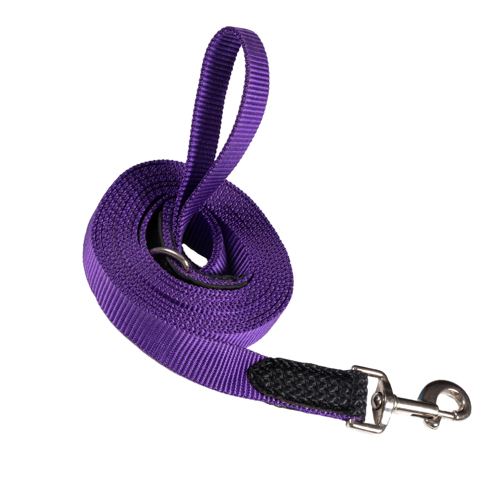 Adil’s 10FT Adjustable Dog Leash Features a Soft Leather Handle, Strong Nylon, and a 360° Swivel Hook—Durable, Comfy, and Ideal for Small to Large Dogs.