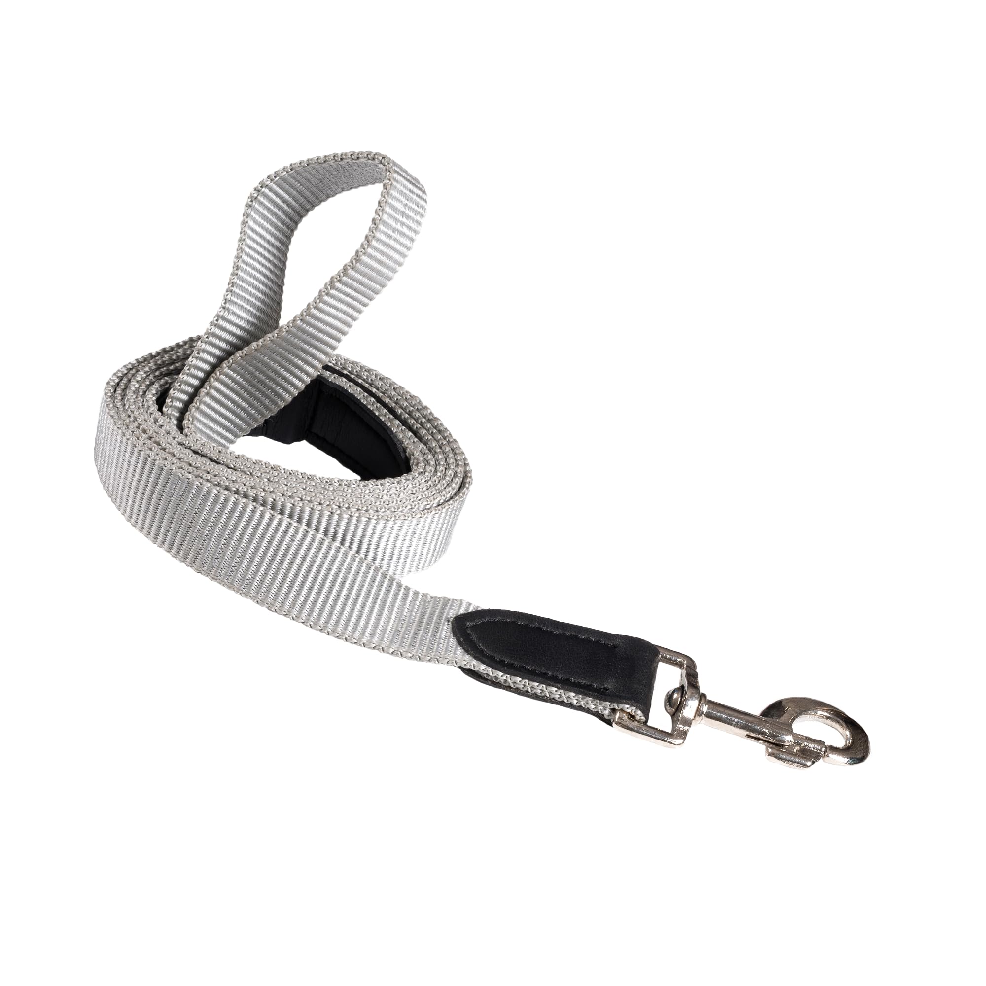 Adil’s 5FT Adjustable Nylon Dog Leash with Soft Leather Handle – Durable Long Lead with 360° Swivel Hook – Strong, Tangle-Free Leash for Walking & Training Small, Medium & Large Dogs