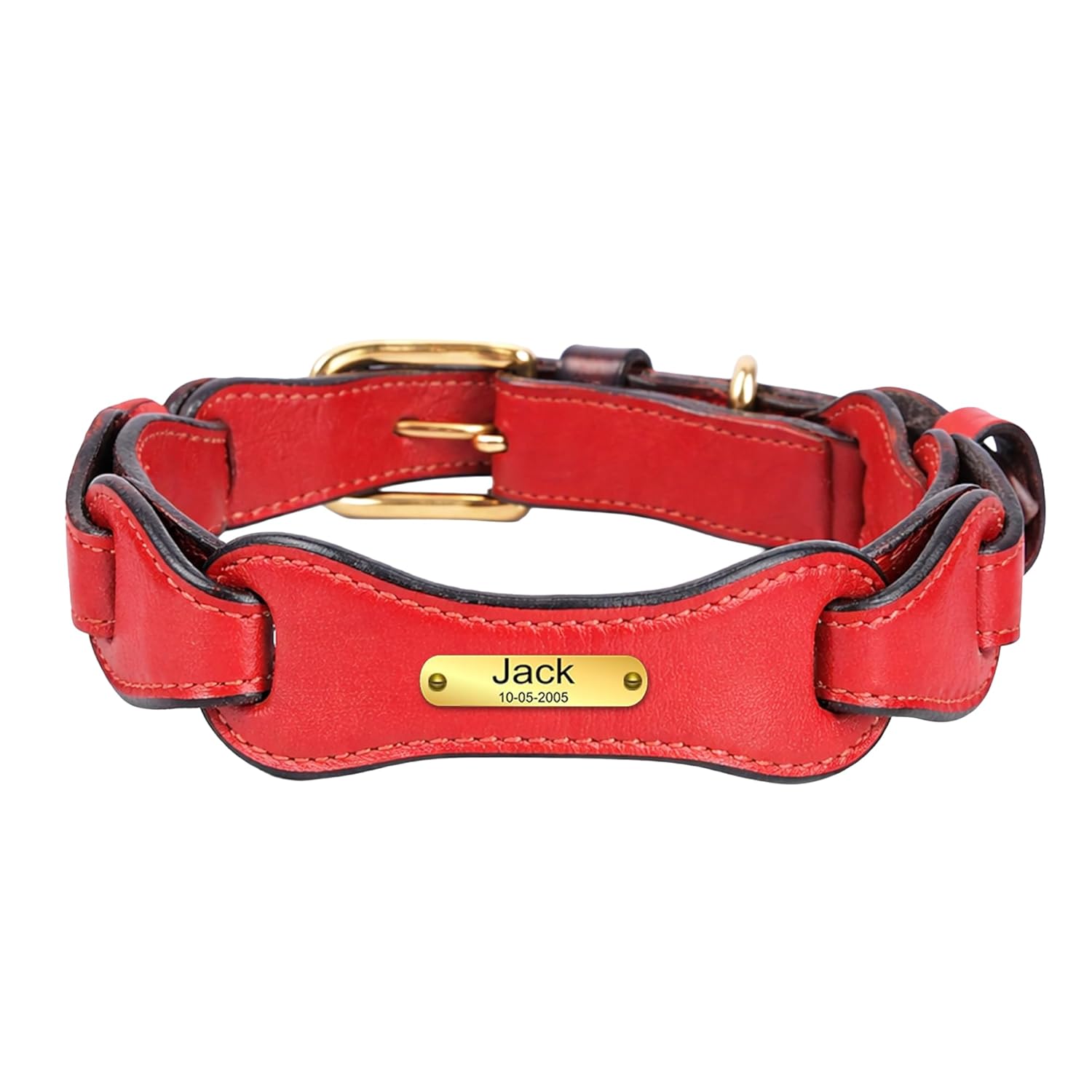 Adil's Leather Personalized Dog Collar (Softy Leather) – 1.5 Inch Wide
