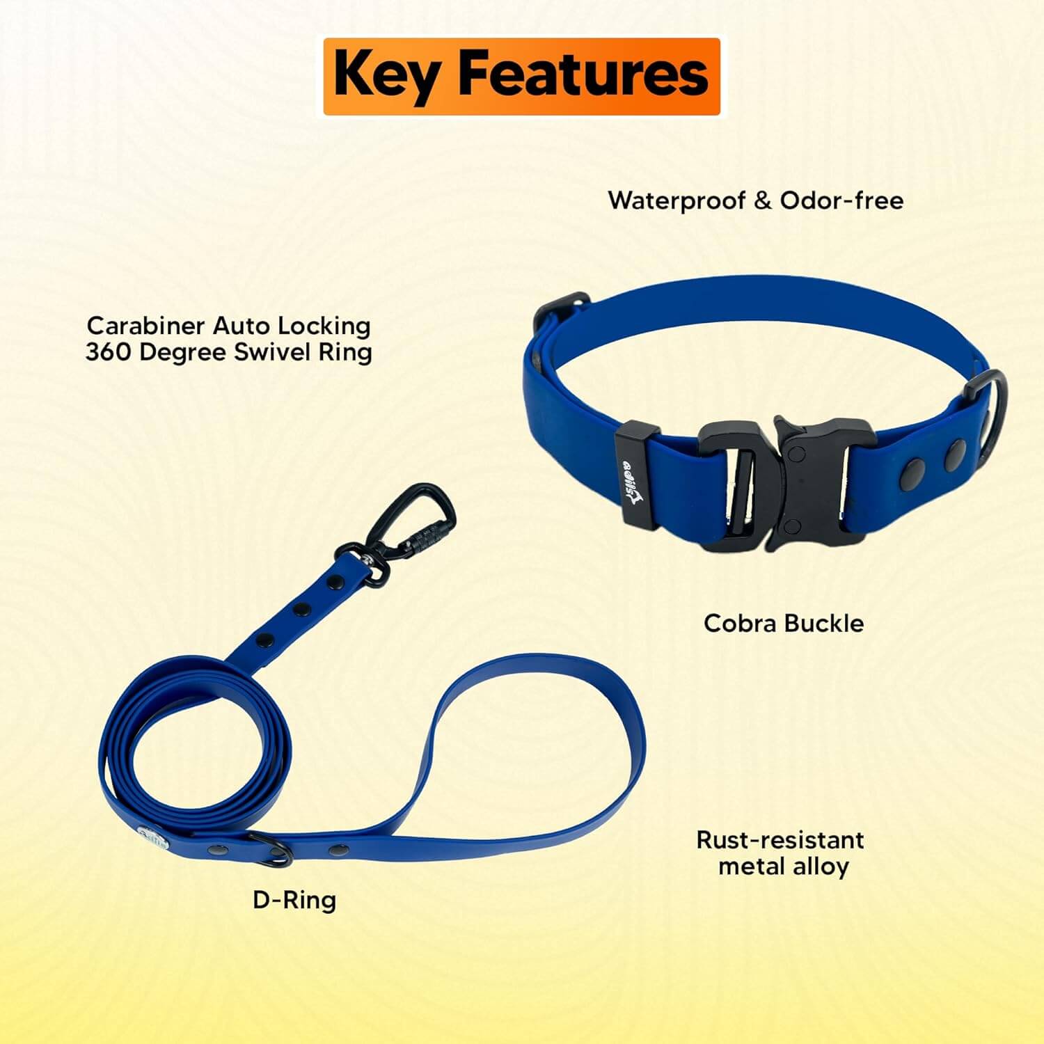 Biothane Combo Dog Collar & Leash