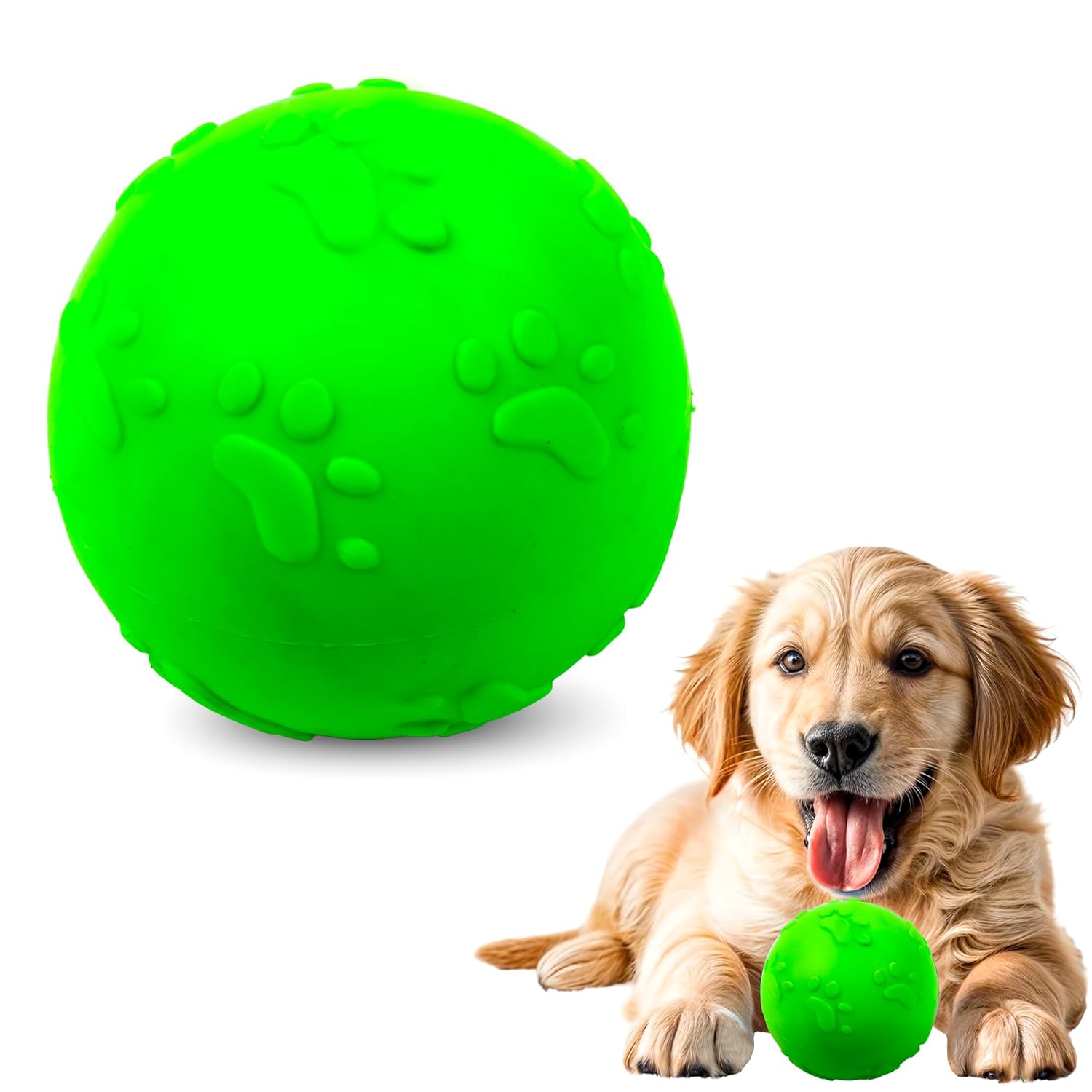ADIL'S Natural Latex Dog Chews Ball Toy for Small to Medium Dogs & Puppies