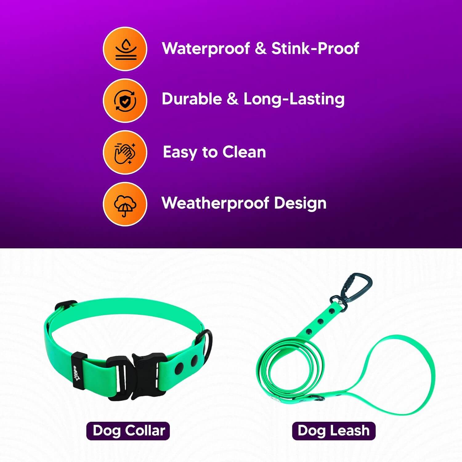 Biothane Combo Dog Collar & Leash