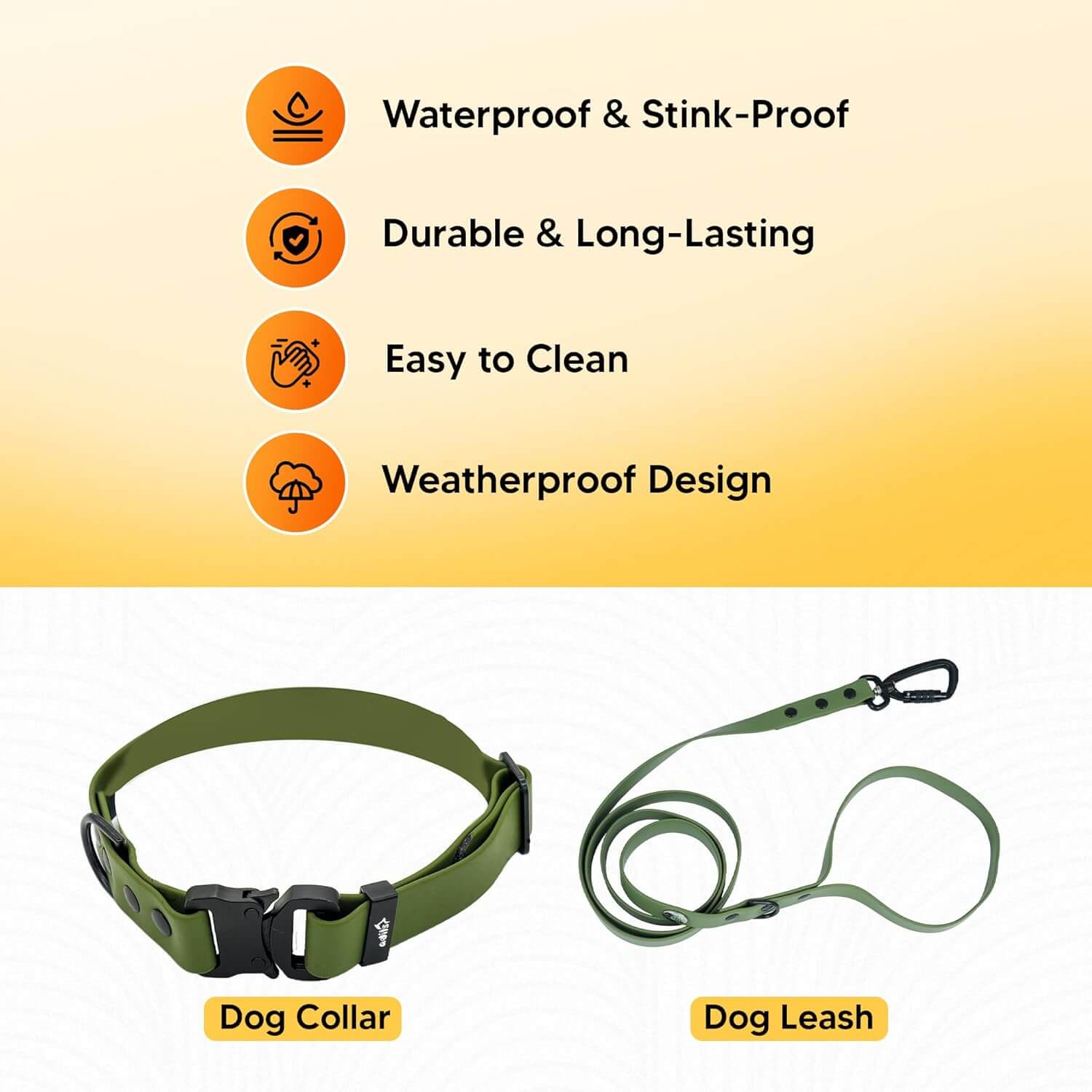 Biothane Combo Dog Collar & Leash
