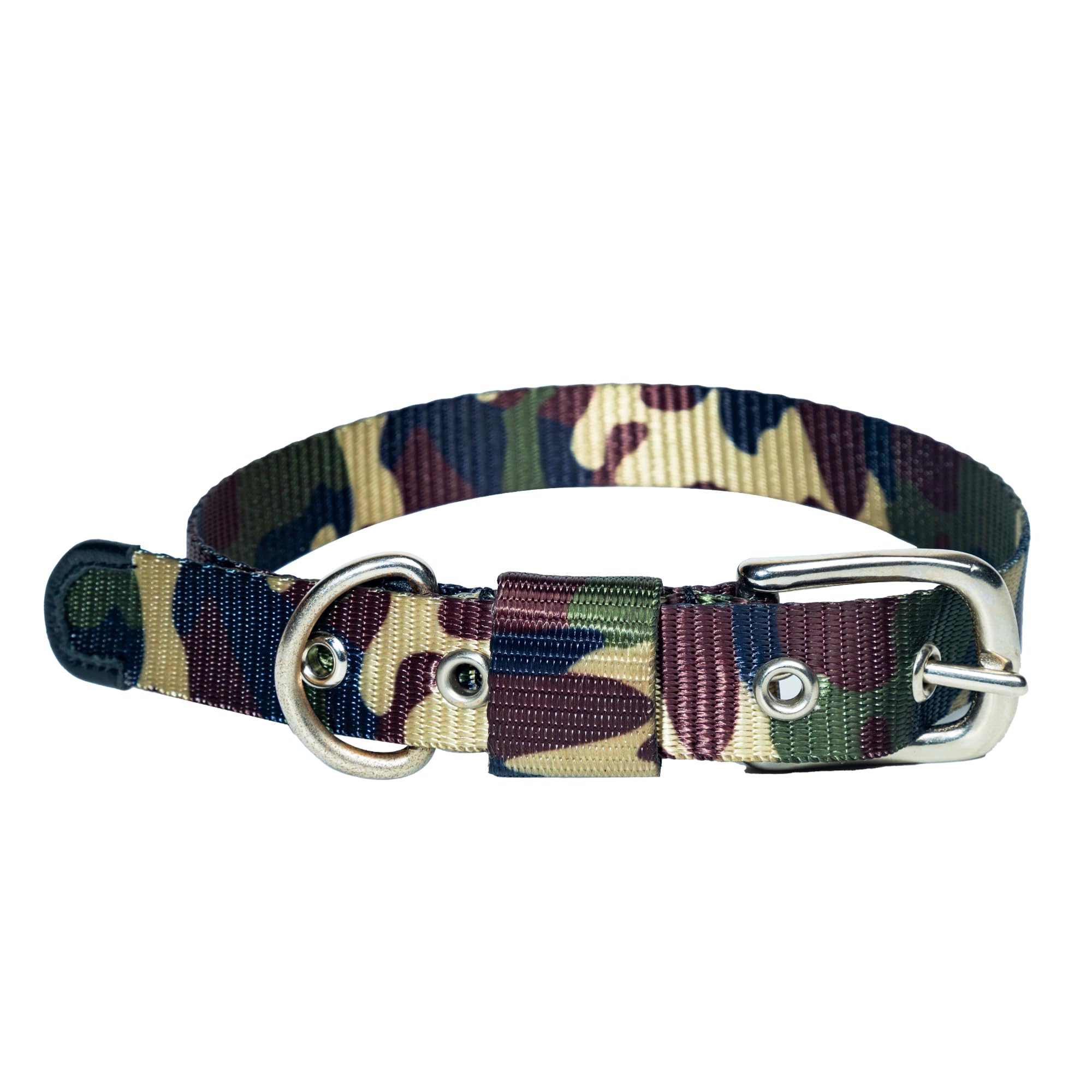 Adil’S Adjustable Army Dog Collar - Heavy-Duty Military Print Comfortable Nylon Dog Collar with Metal Buckle for All Dog Sizes | Ideal for Adventure and Everyday Wear