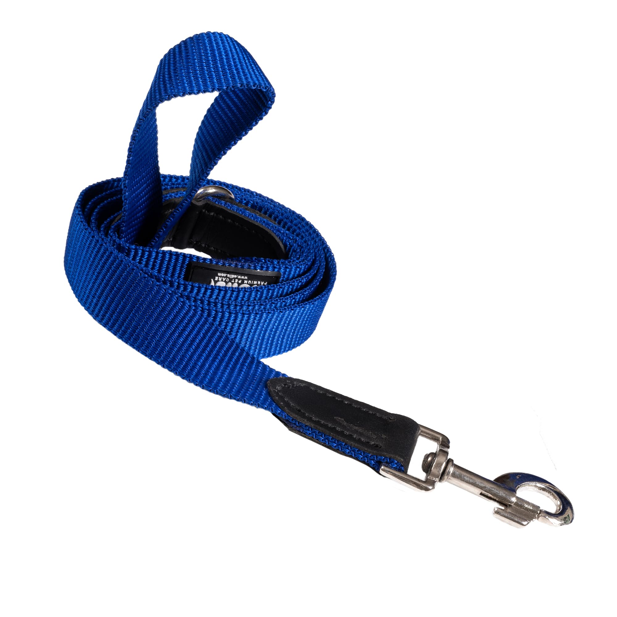 Adil’s 5FT Adjustable Nylon Dog Leash with Soft Leather Handle – Durable Long Lead with 360° Swivel Hook – Strong, Tangle-Free Leash for Walking & Training Small, Medium & Large Dogs