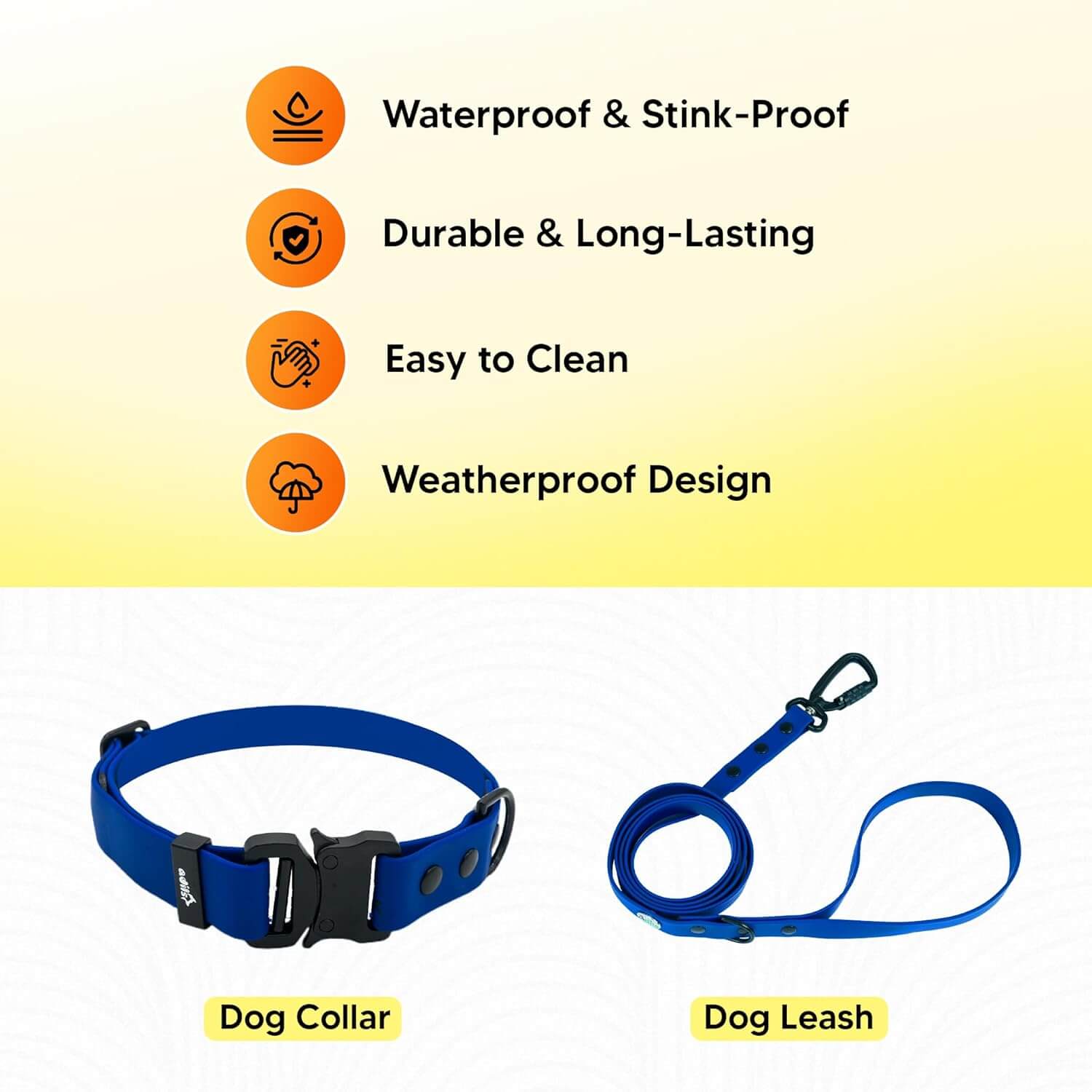 Biothane Combo Dog Collar & Leash
