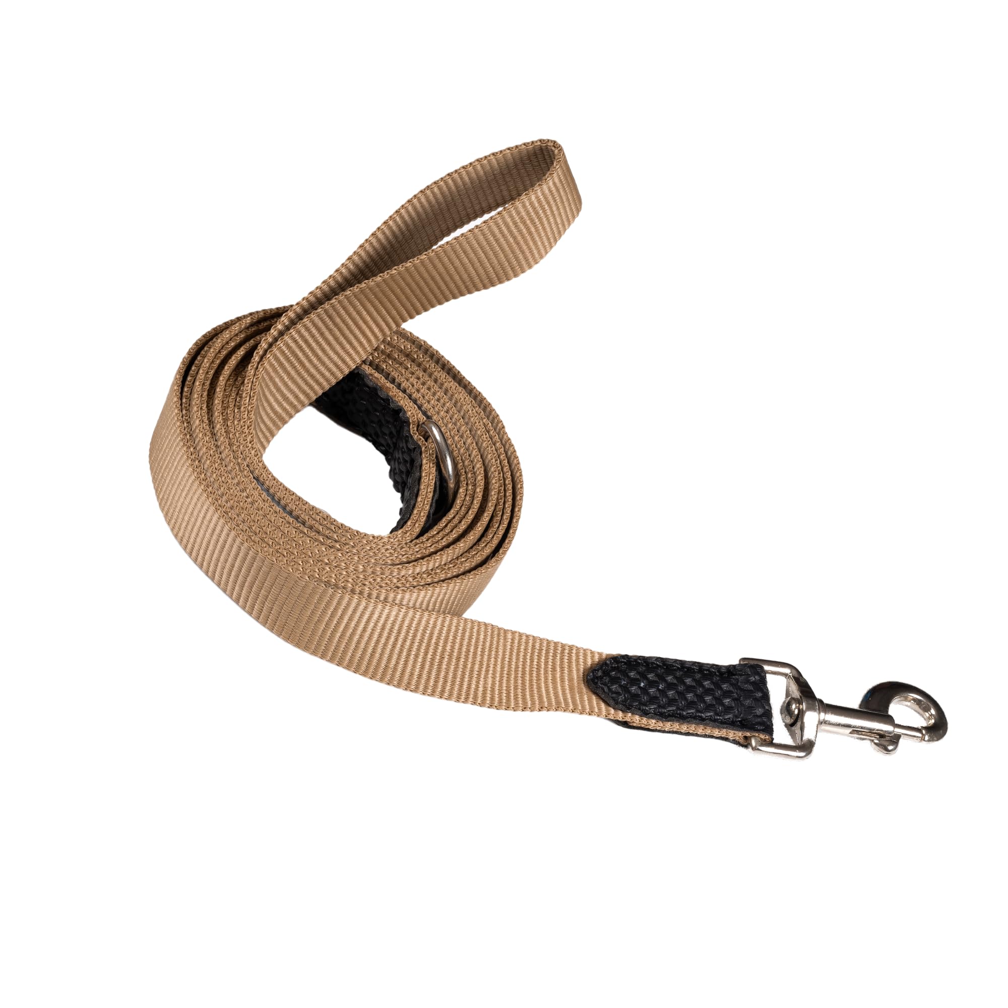 Adil’s 10FT Adjustable Dog Leash Features a Soft Leather Handle, Strong Nylon, and a 360° Swivel Hook—Durable, Comfy, and Ideal for Small to Large Dogs.