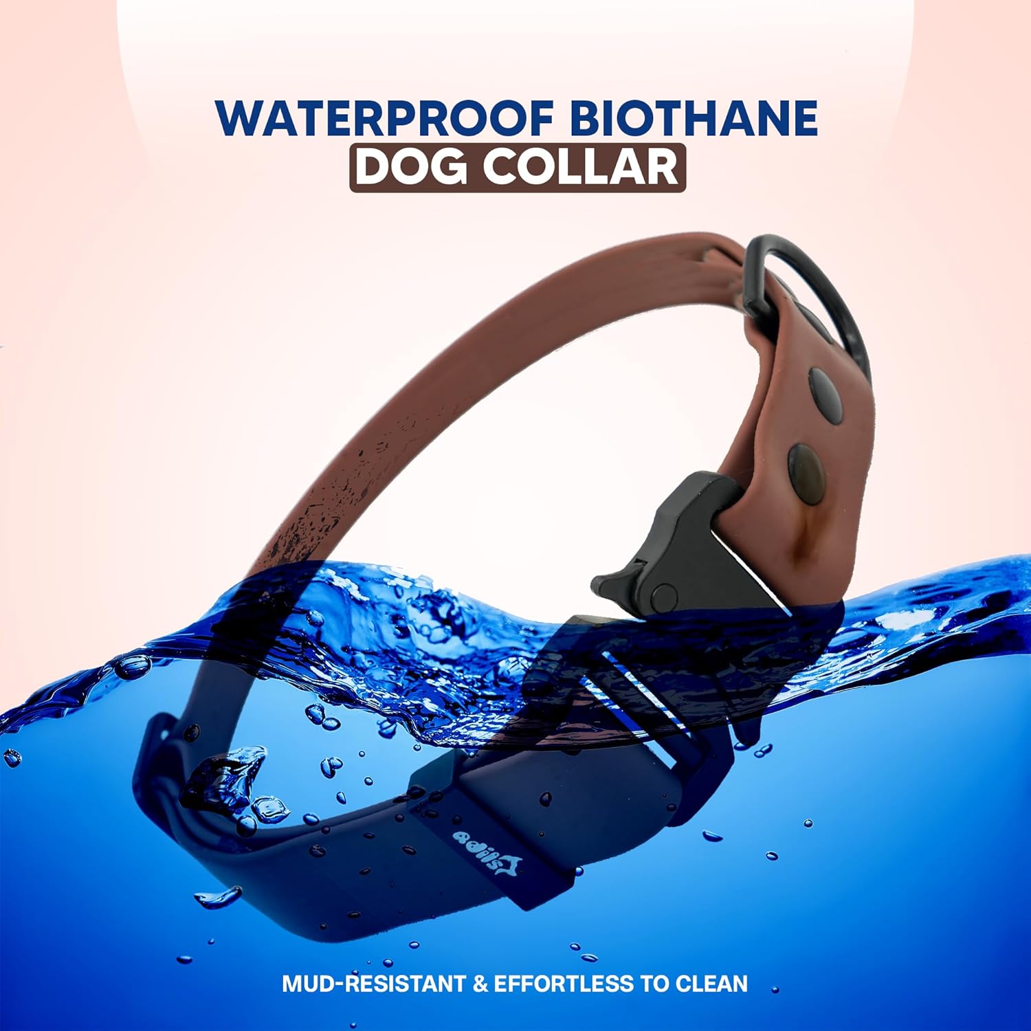 Adil’S Biothane Dog Collar - Waterproof Heavy Duty Dog Collars with Quick Release Buckle & D-Ring