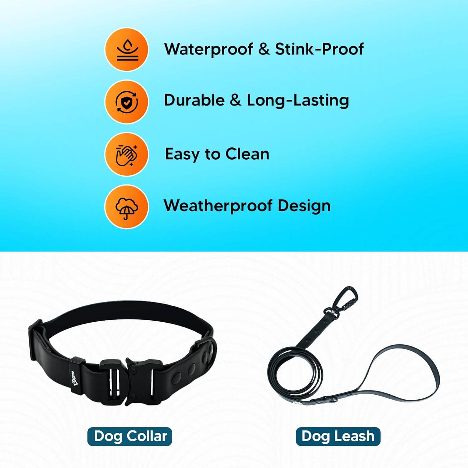 Biothane Combo Dog Collar & Leash