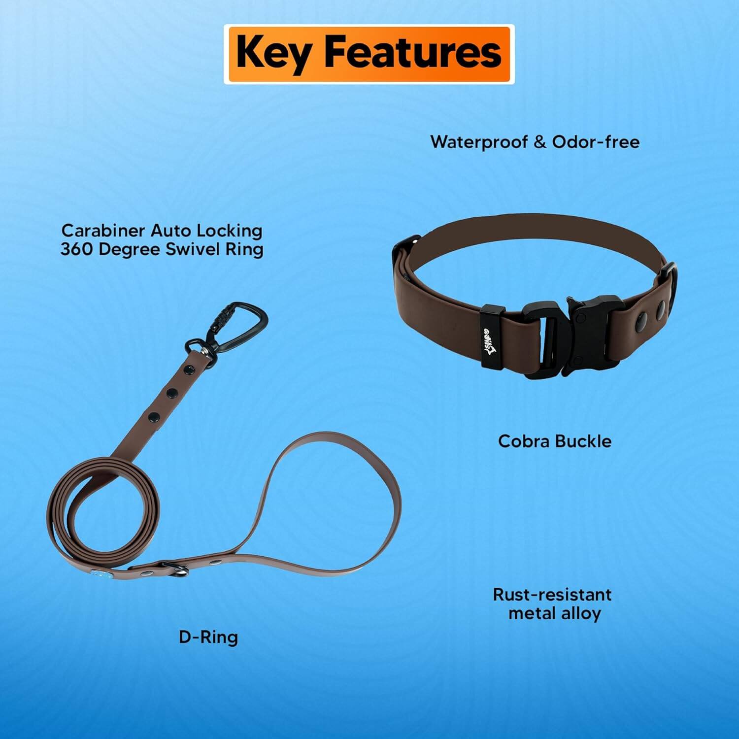 Biothane Combo Dog Collar & Leash