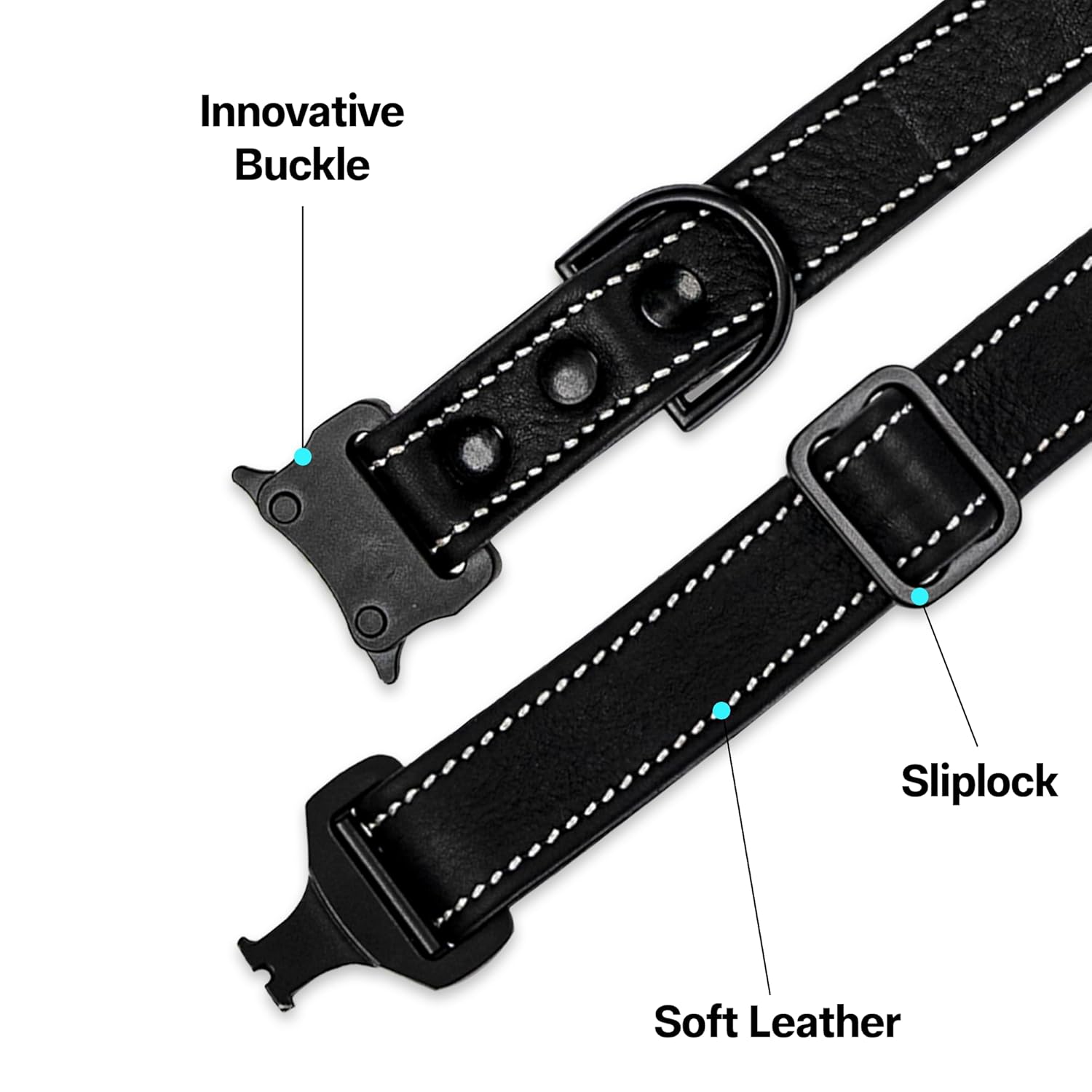 Adil’S Softy Leather Dog Collar 1inch, Dog Neck Belt for Medium to Large Pets – Leather Collars for Dog, Neck Adjustable 12-26 Inch