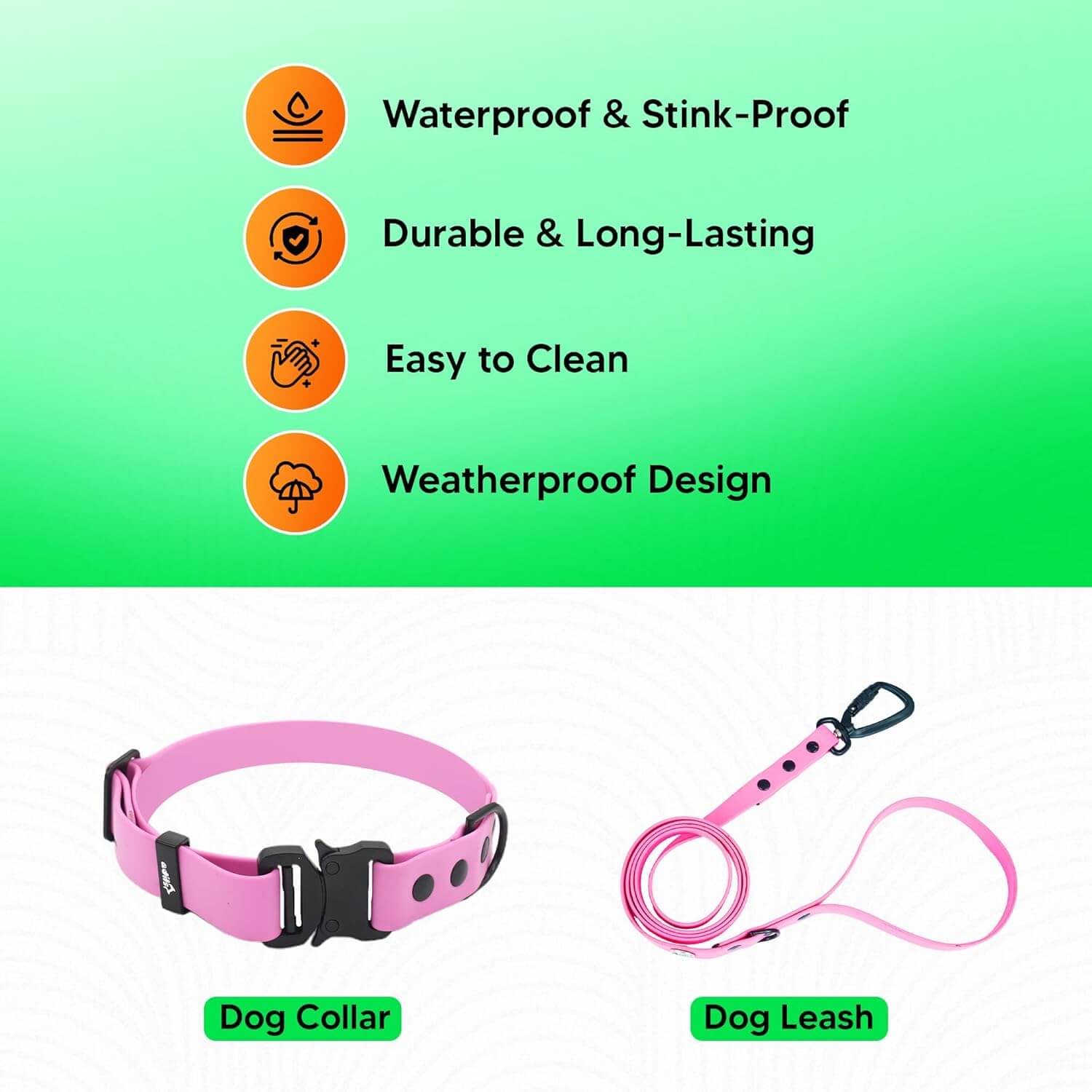 Biothane Combo Dog Collar & Leash
