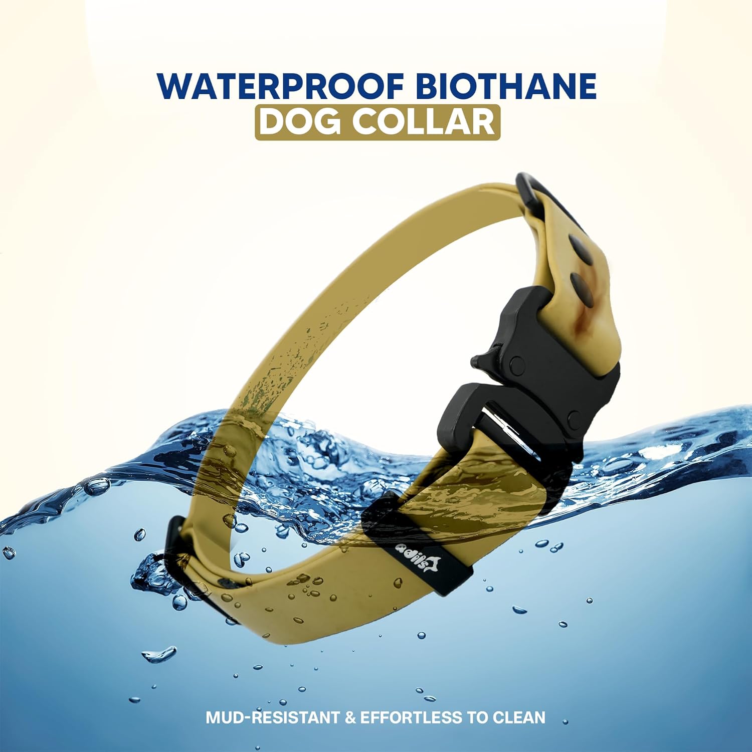 Adil’S Biothane Dog Collar - Waterproof Heavy Duty Dog Collars with Quick Release Buckle & D-Ring