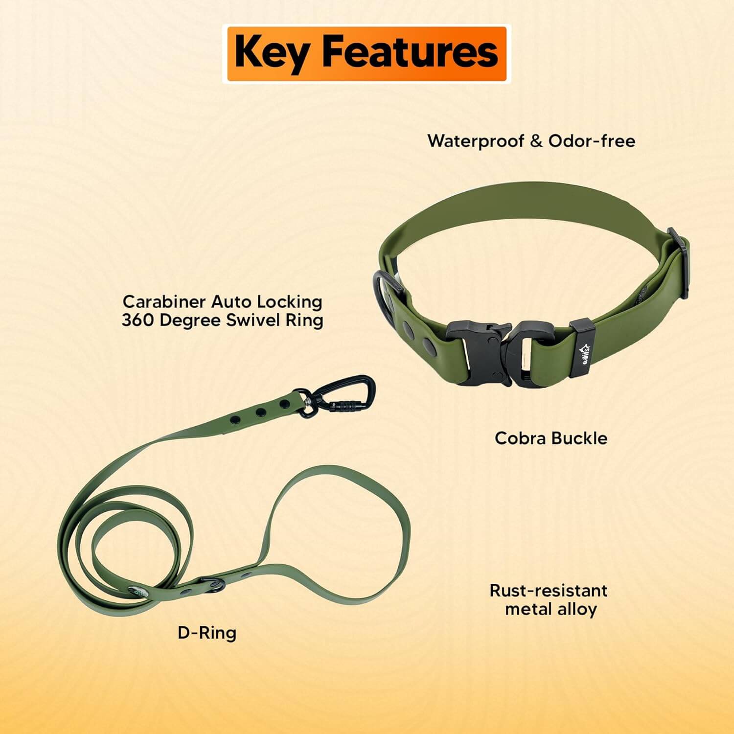 Biothane Combo Dog Collar & Leash