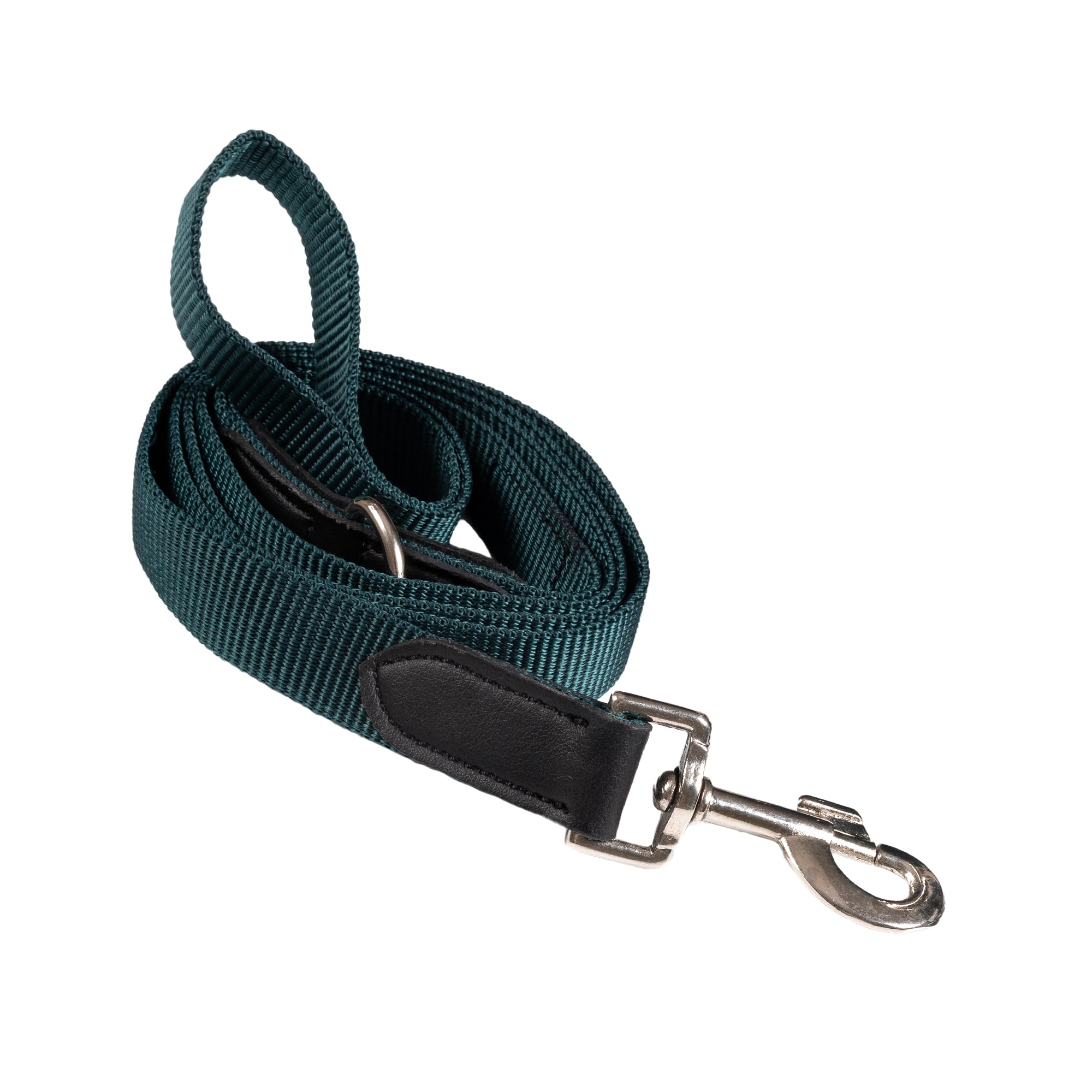 Adil’s 5FT Adjustable Nylon Dog Leash with Soft Leather Handle – Durable Long Lead with 360° Swivel Hook – Strong, Tangle-Free Leash for Walking & Training Small, Medium & Large Dogs
