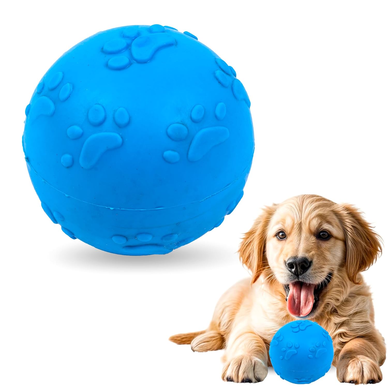 ADIL'S Natural Latex Dog Chews Ball Toy for Small to Medium Dogs & Puppies