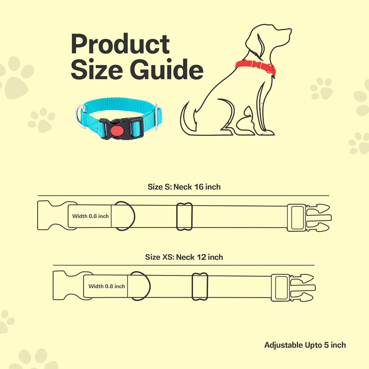 Adil's Nylon Quick Release Cat Collar - 0.8 Inch