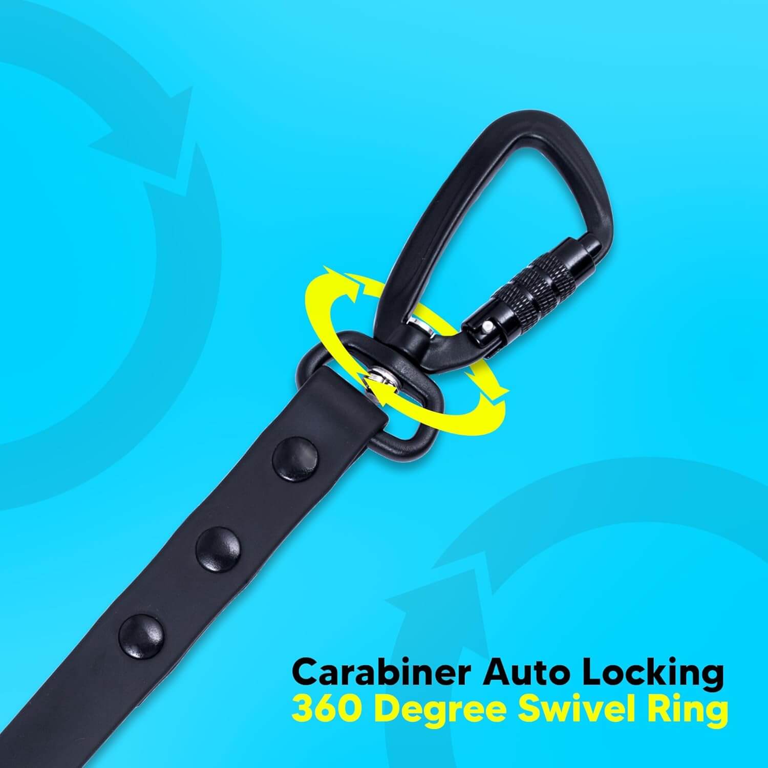 Adil’s Biothane Dog Leash - Waterproof Leashes for Dogs, Metal Hook, Adjustable 5ft Length Suitable for Dogs & Puppies, Ideal for Walking, Running & Training