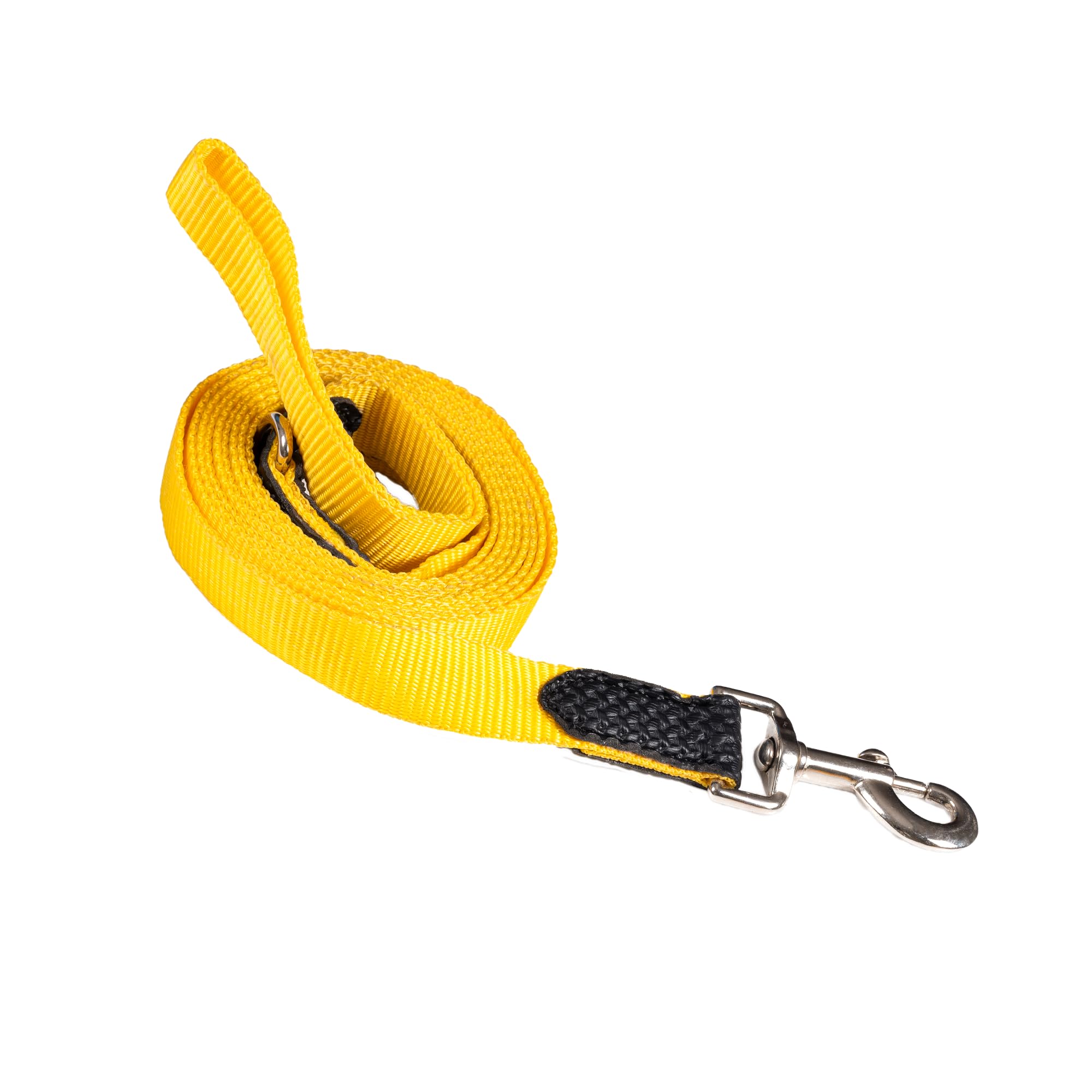 Adil’s 10FT Adjustable Dog Leash Features a Soft Leather Handle, Strong Nylon, and a 360° Swivel Hook—Durable, Comfy, and Ideal for Small to Large Dogs.