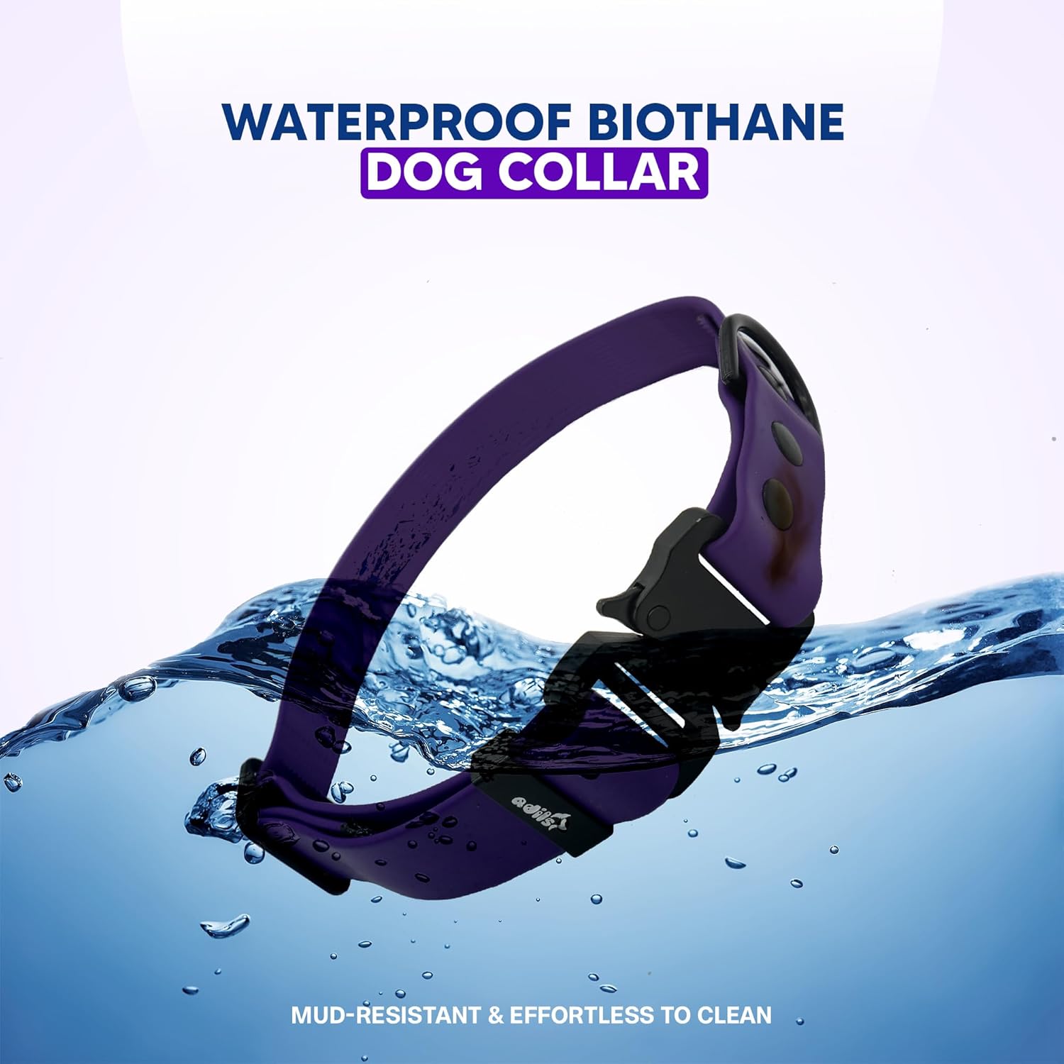 Adil’S Biothane Dog Collar - Waterproof Heavy Duty Dog Collars with Quick Release Buckle & D-Ring