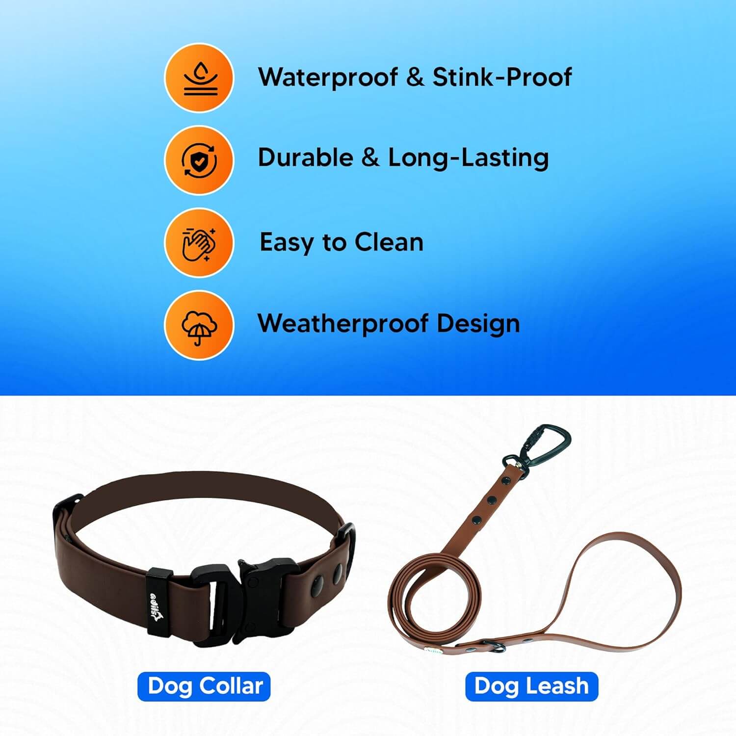 Biothane Combo Dog Collar & Leash