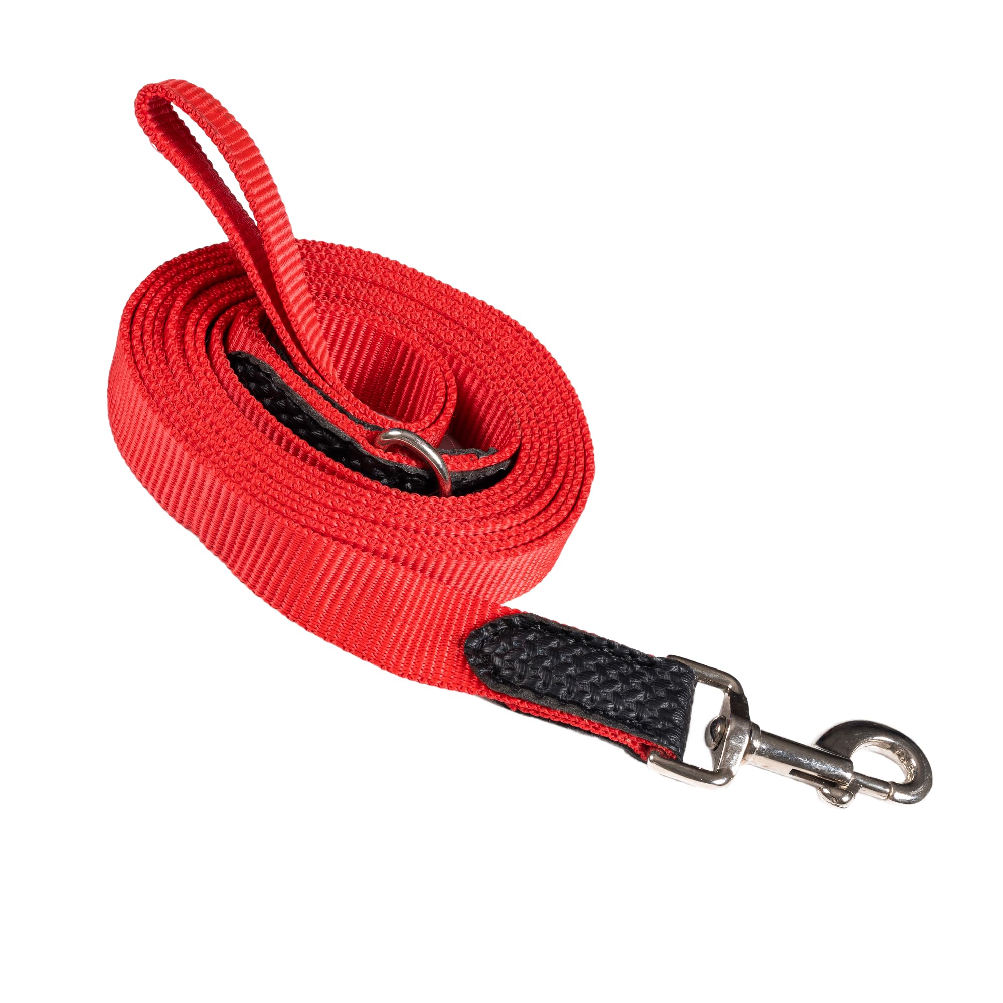 Adil’s 10FT Adjustable Dog Leash Features a Soft Leather Handle, Strong Nylon, and a 360° Swivel Hook—Durable, Comfy, and Ideal for Small to Large Dogs.