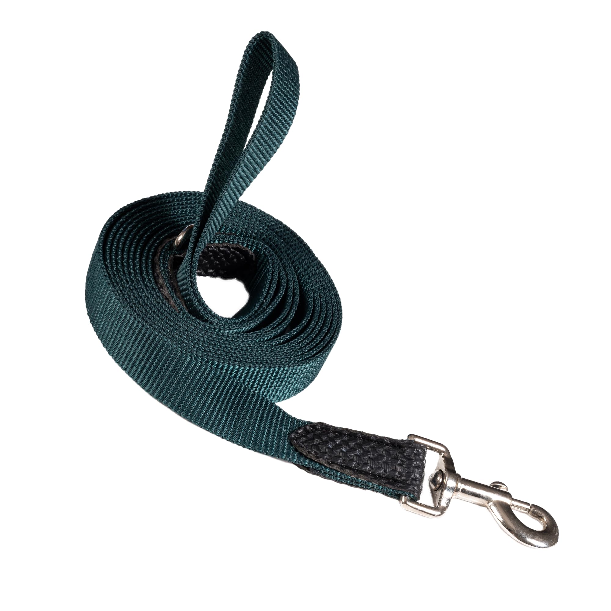 Adil’s 10FT Adjustable Dog Leash Features a Soft Leather Handle, Strong Nylon, and a 360° Swivel Hook—Durable, Comfy, and Ideal for Small to Large Dogs.
