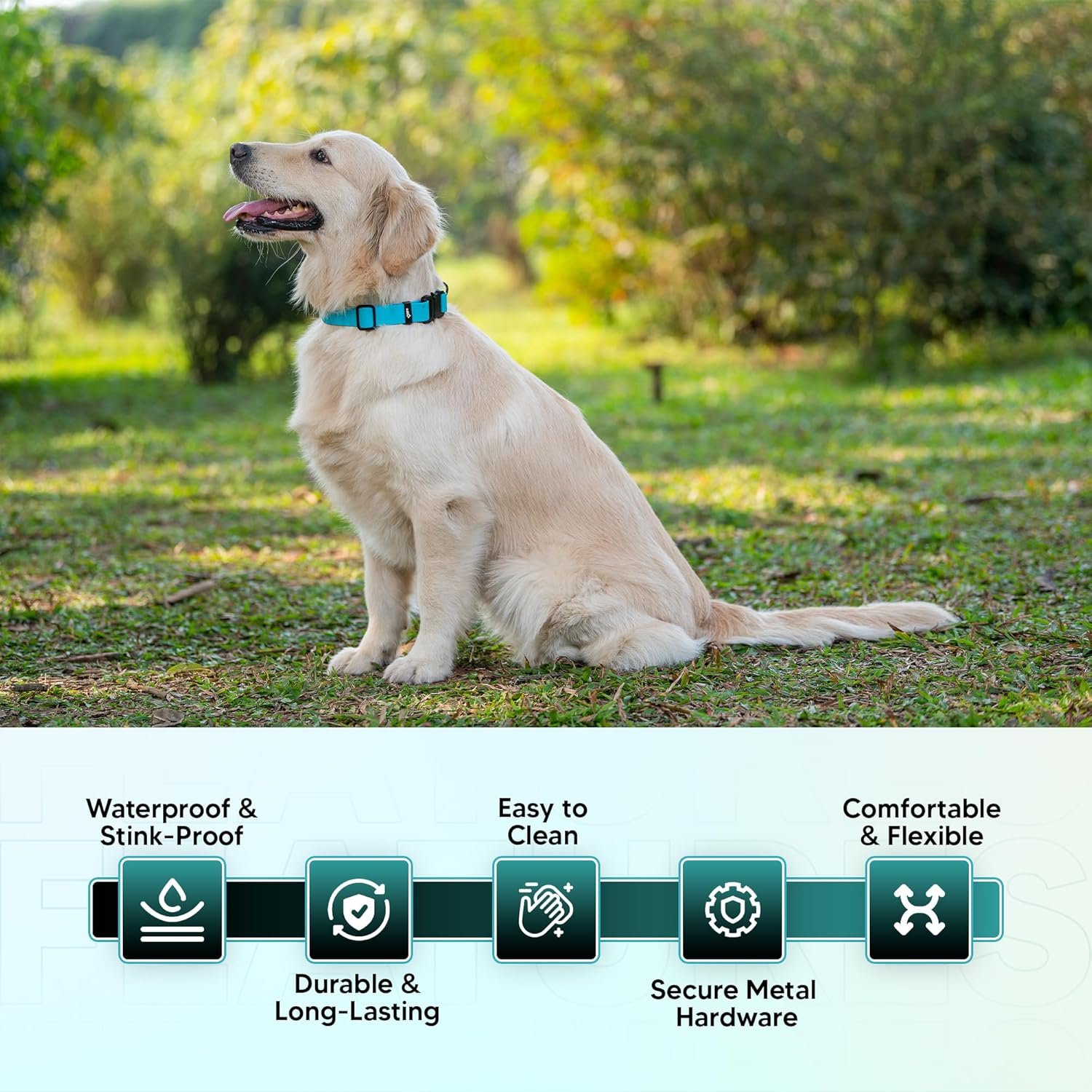 Adil’S Biothane Dog Collar - Waterproof Heavy Duty Dog Collars with Quick Release Buckle & D-Ring