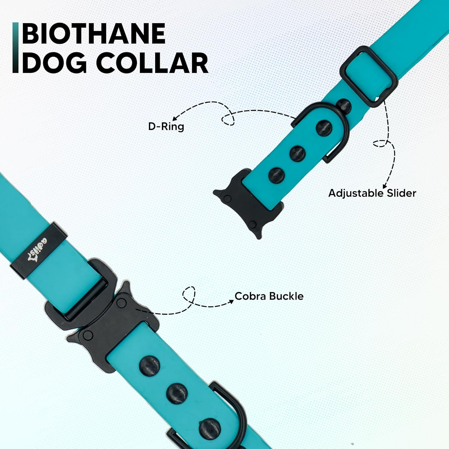 Adil’S Biothane Dog Collar - Waterproof Heavy Duty Dog Collars with Quick Release Buckle & D-Ring