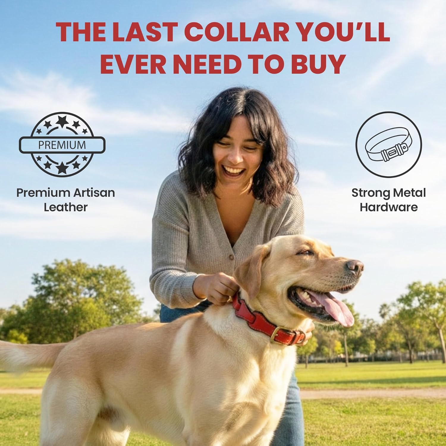 Adil's Leather Personalized Dog Collar (Softy Leather) – 1.5 Inch Wide
