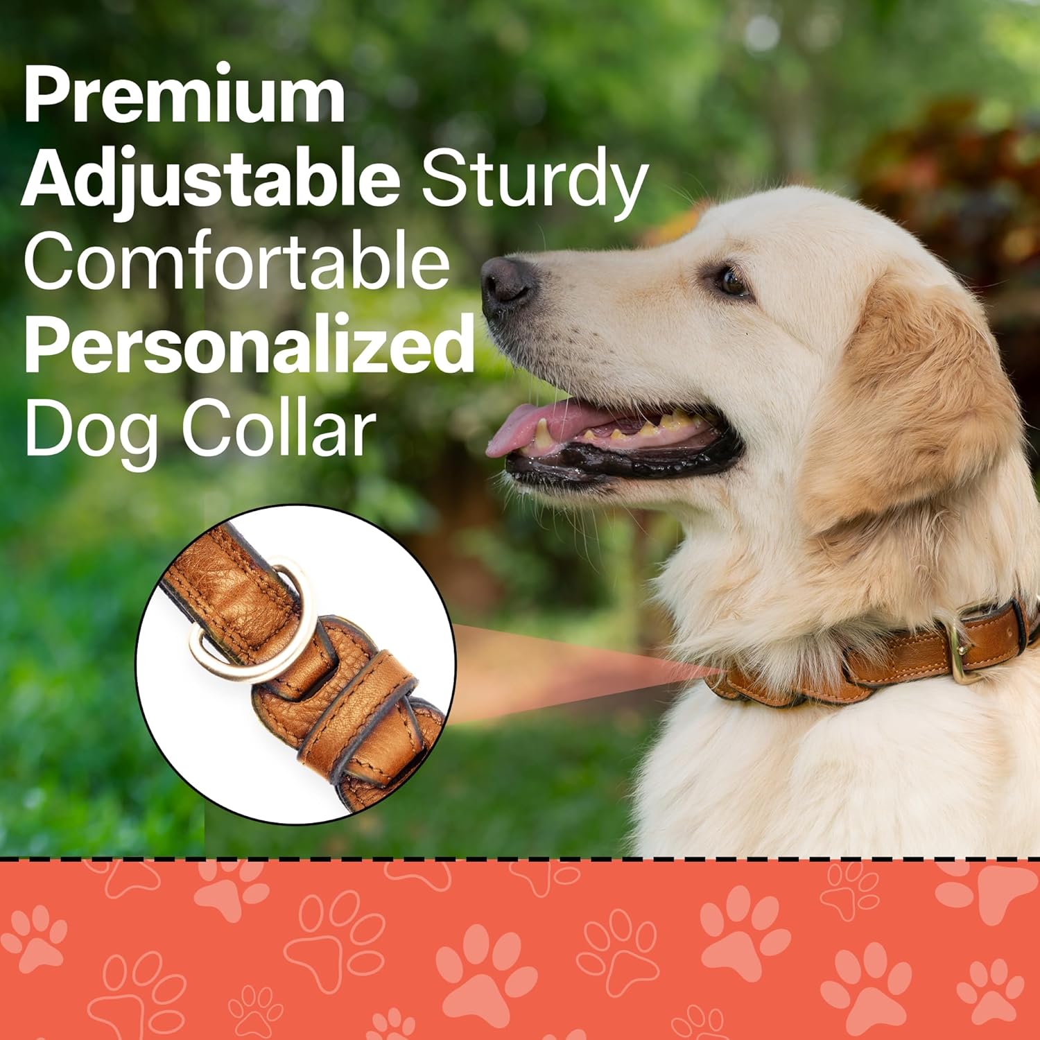 Adil's Leather Personalized Dog Collar (Softy Leather) – 1.5 Inch Wide