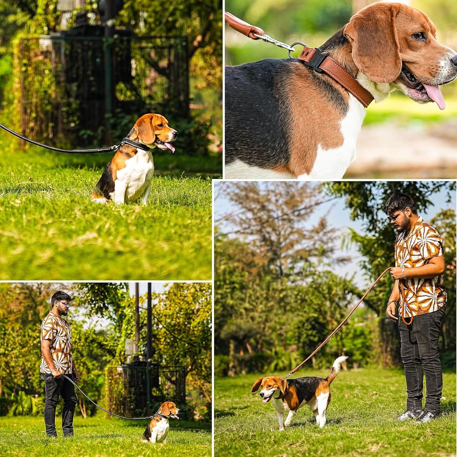 Adil’S Premium Rolled NDM Softy Leather Dog Leashes - 5 Feet Length