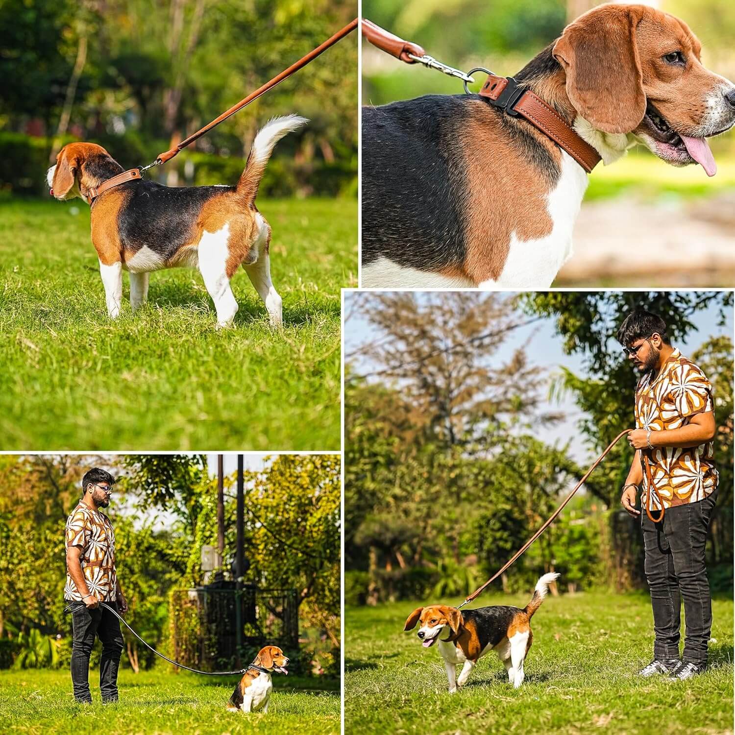 Adil’S Premium Rolled NDM Softy Leather Dog Leashes - 5 Feet Length