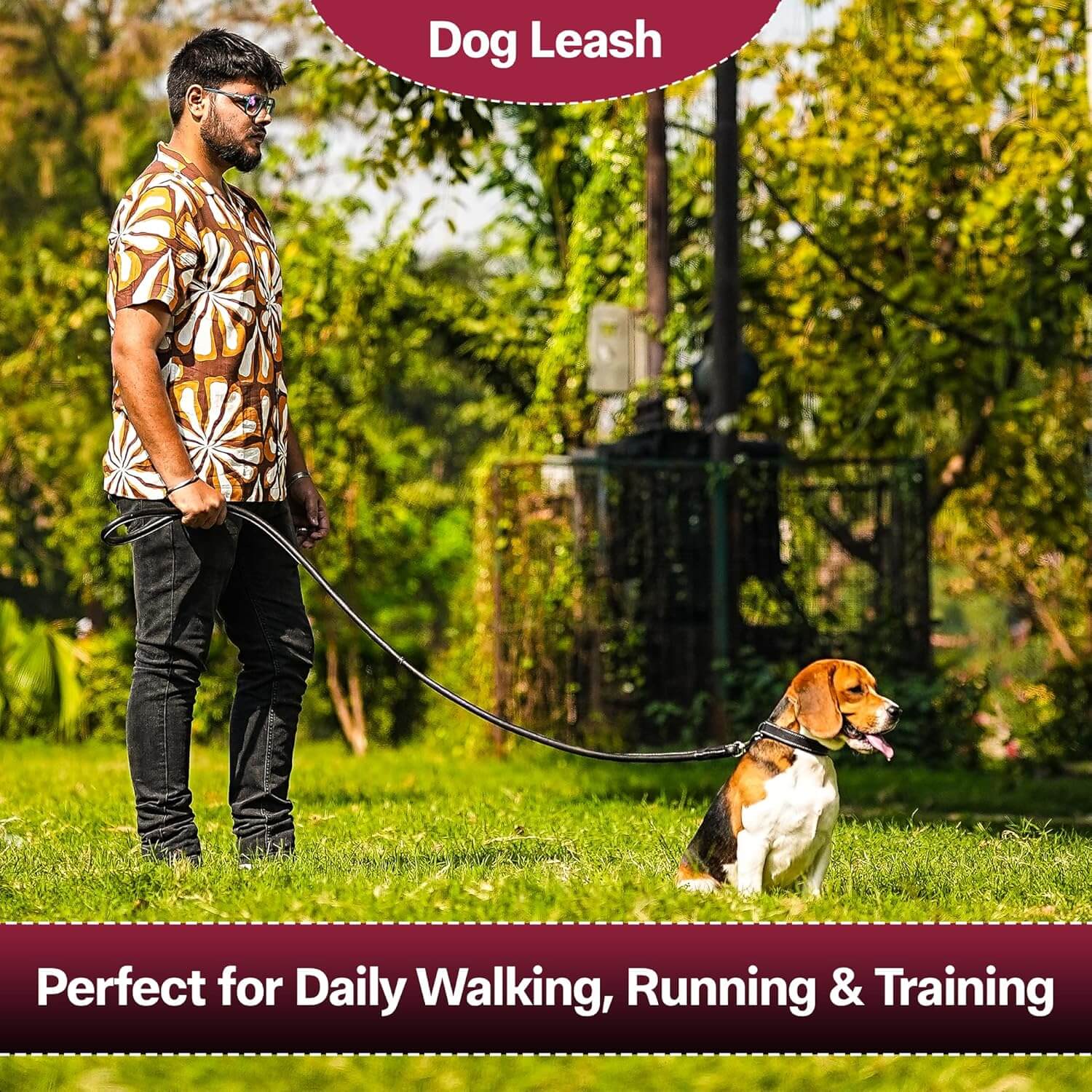 Adil’S Premium Rolled NDM Softy Leather Dog Leashes - 5 Feet Length