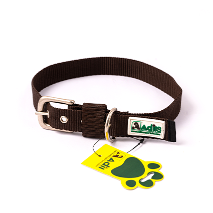 Adil's Nylon Dog Collar with Adjustable Metal Buckle – 1 Inch Wide