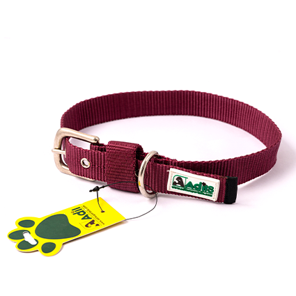 Adil's Nylon Dog Collar with Adjustable Metal Buckle – 1 Inch Wide