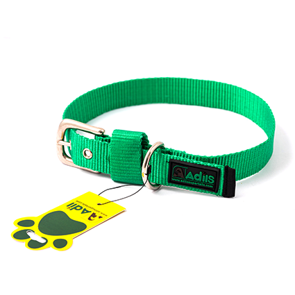 Adil's Nylon Dog Collar with Adjustable Metal Buckle – 1 Inch Wide