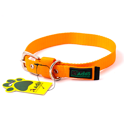 Adil's Nylon Dog Collar with Adjustable Metal Buckle – 1 Inch Wide