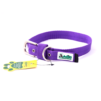 Adil's Nylon Dog Collar with Adjustable Metal Buckle – 1 Inch Wide